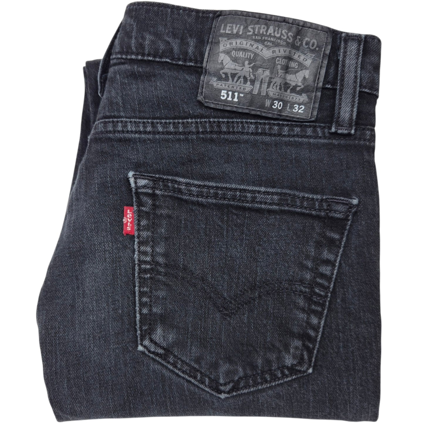 Levis 511 Jeans Black Skinny Fit Denim W30