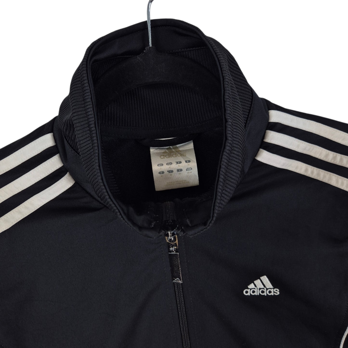 Vintage Adidas 2000's Womens Black Track Jacket Size M