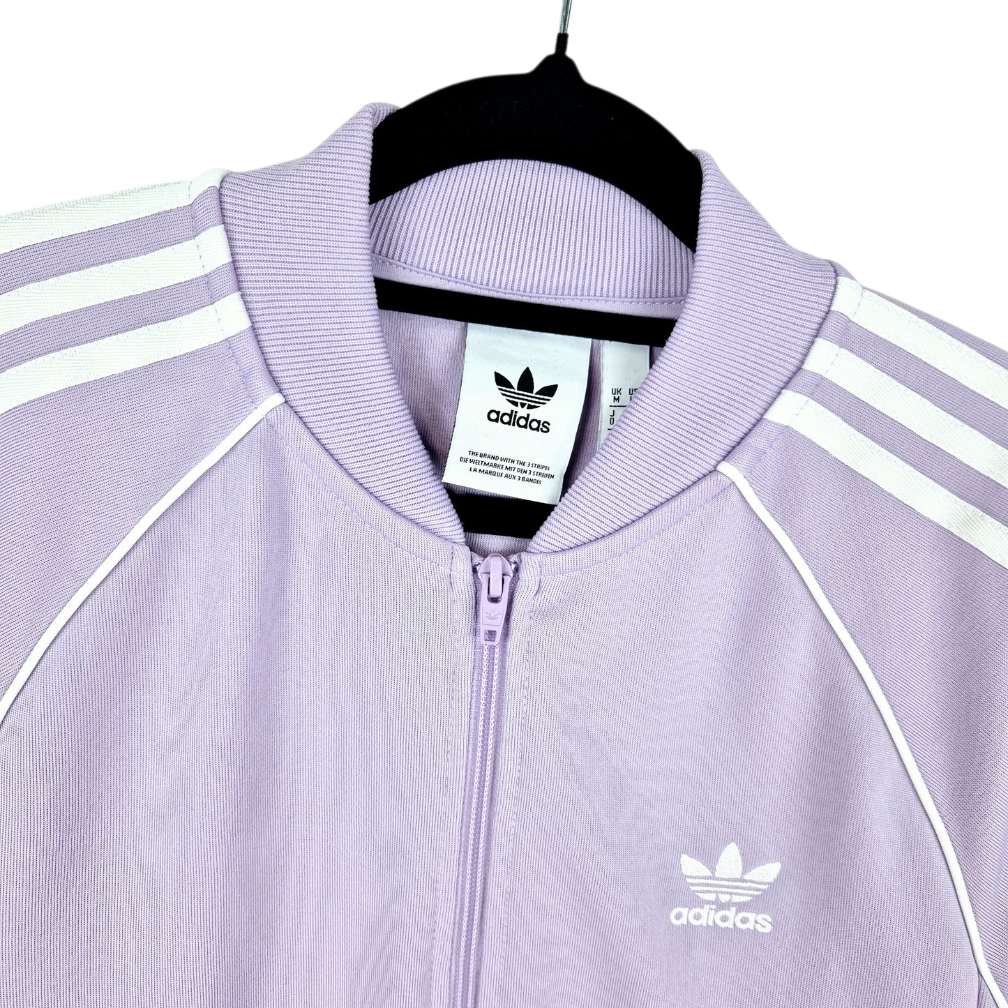 Adidas Womens Light Purple Track Jacket Size M