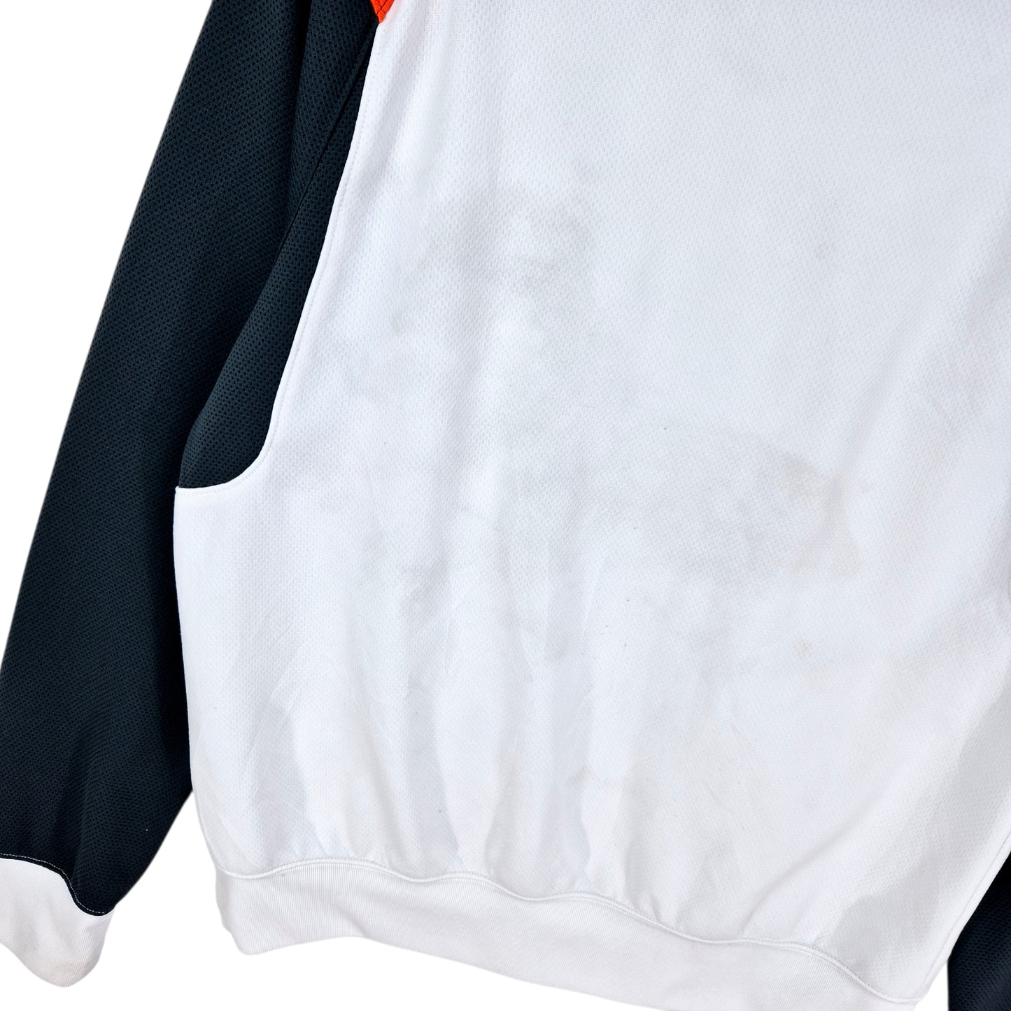 Vintage Nike 2000's White & Grey Track Jacket Size L