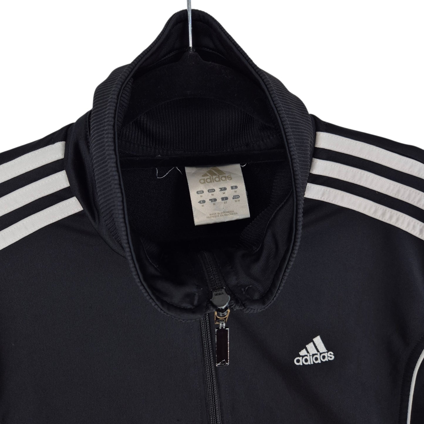Vintage Adidas 2000's Womens Black Track Jacket Size M