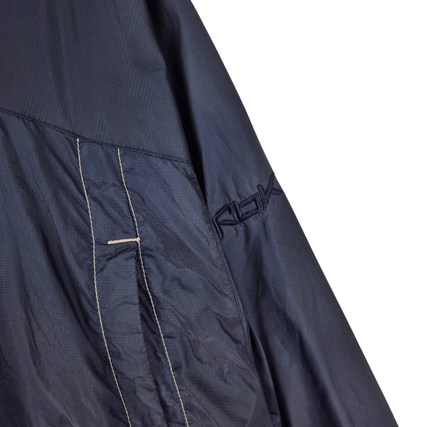 Vintage Reebok 2000's Dark Blue Light Nylon Jacket Size L