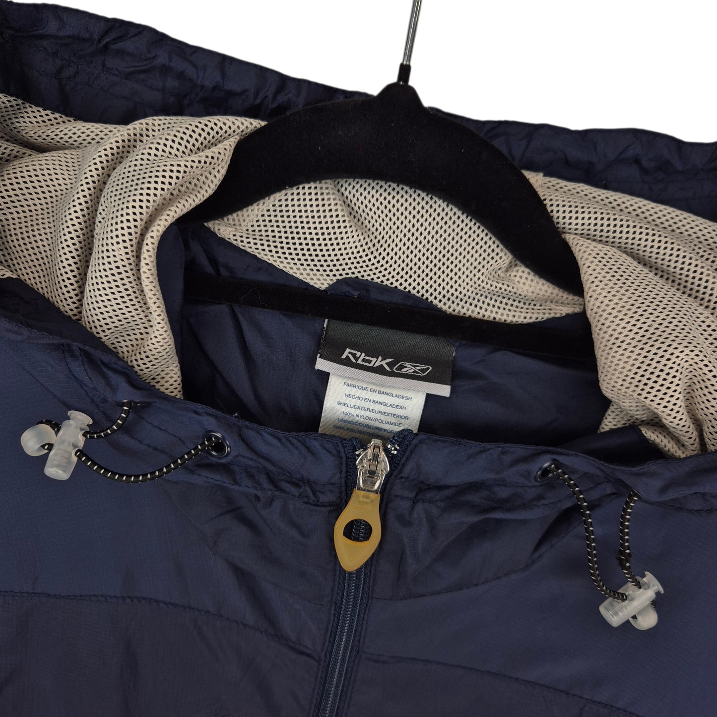 Vintage Reebok 2000's Dark Blue Light Nylon Jacket Size L