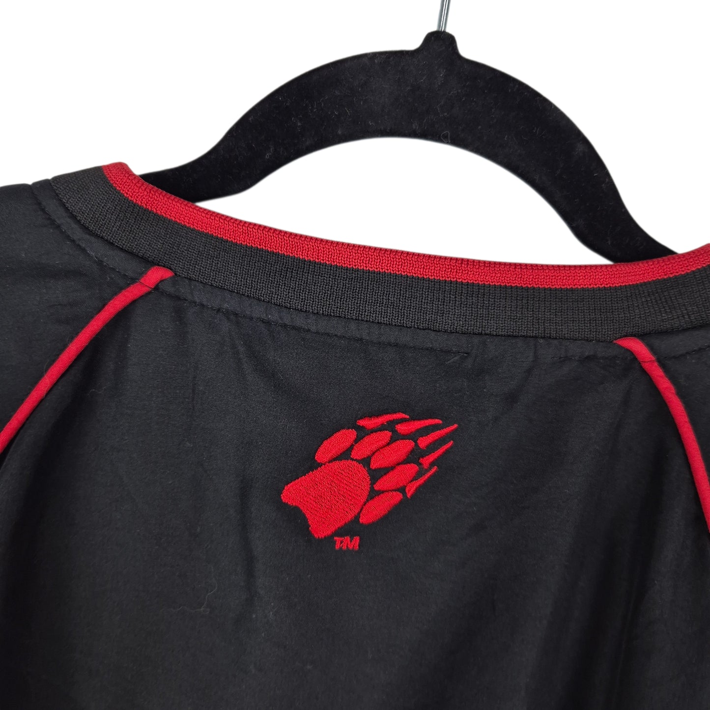 Vintage Wisconsin Badgers 90's Black Embroidered Jacket Size XL