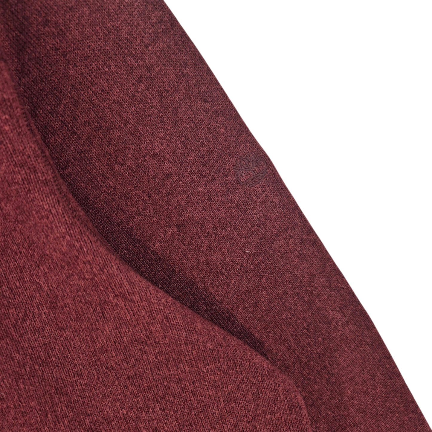 Timberland Burgundy Fleece Zip Jumper Size XL