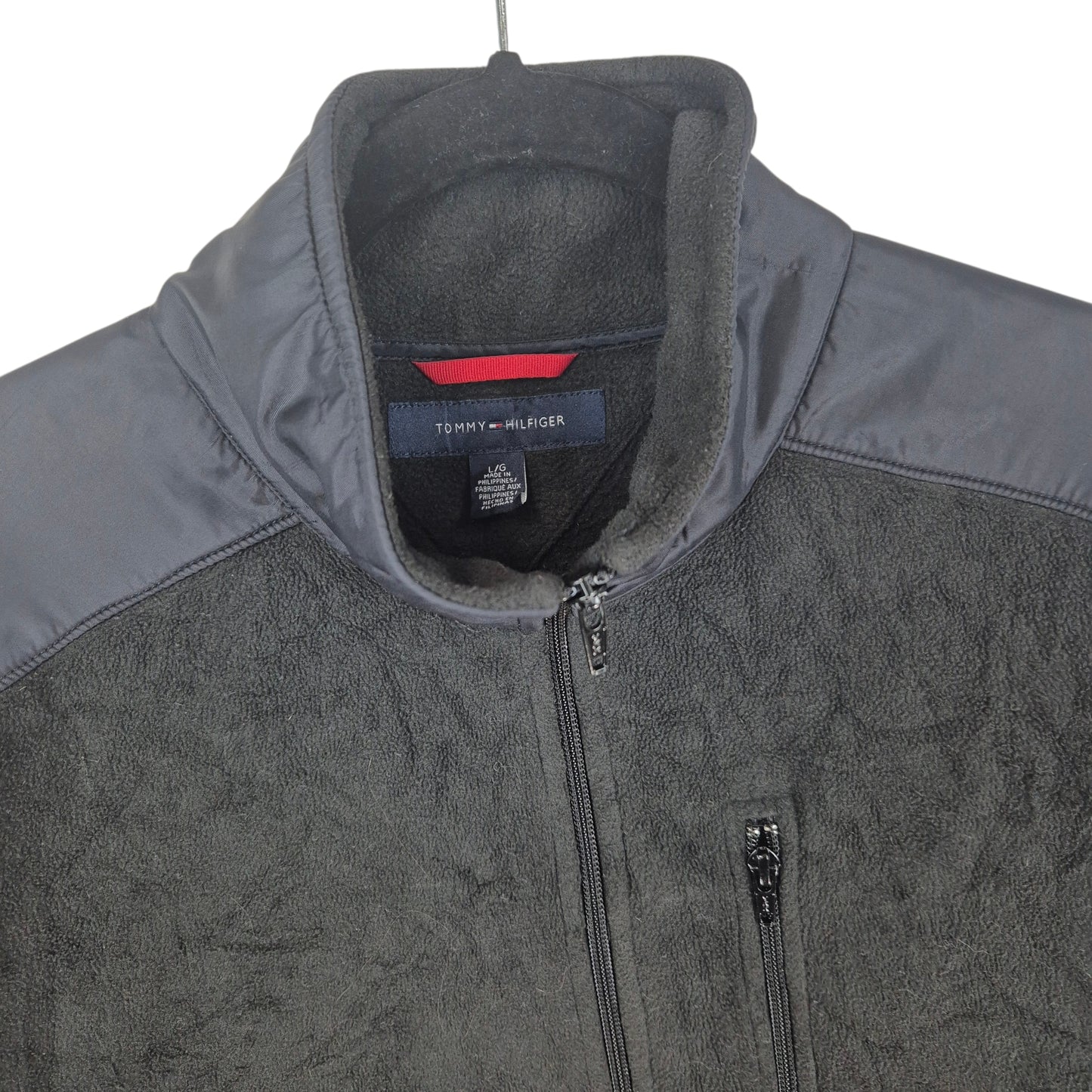 Tommy Hilfiger Black Fleece Zip Jumper Size L