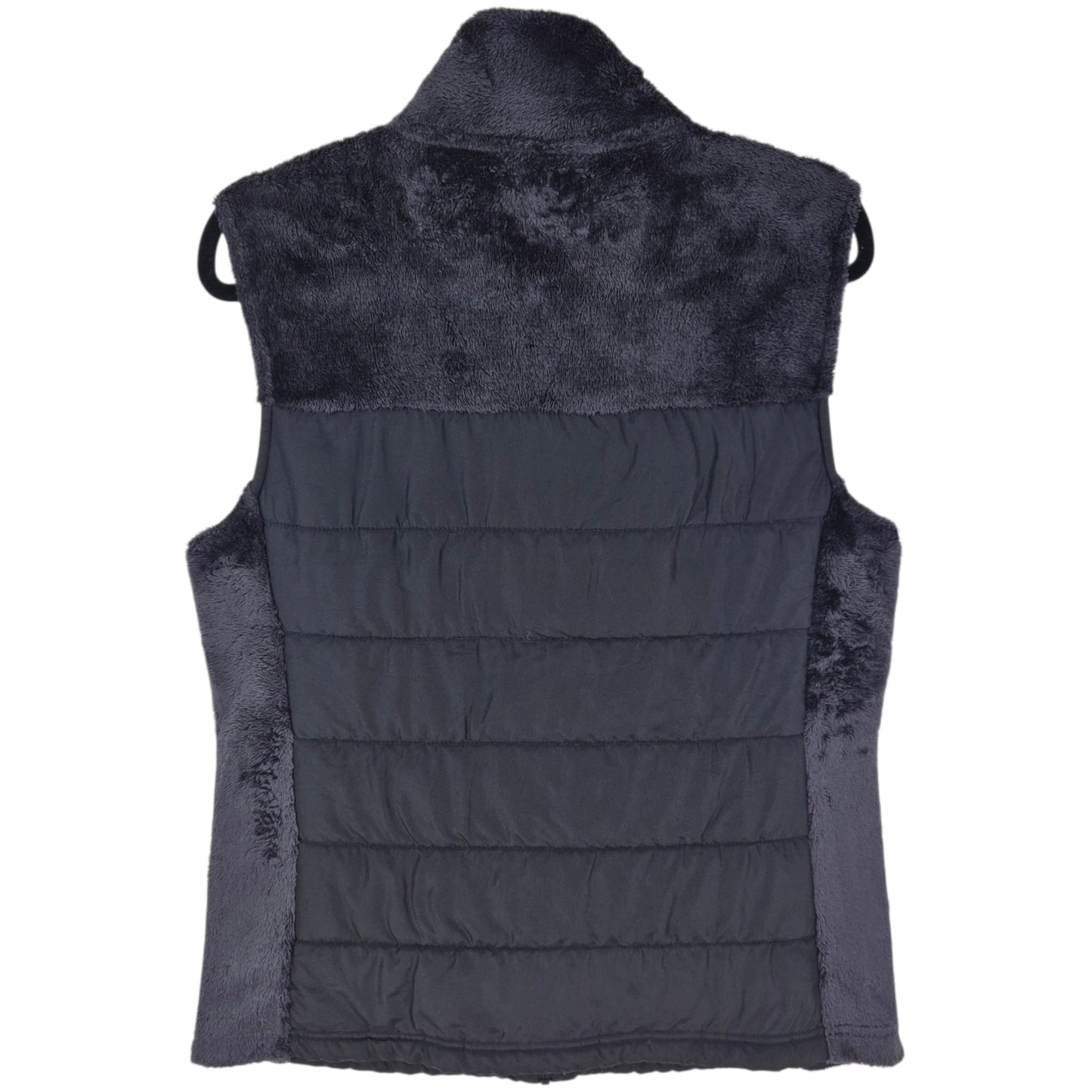 FILA Sport Womens Dark Grey Mink Fleece Zip Vest Size M