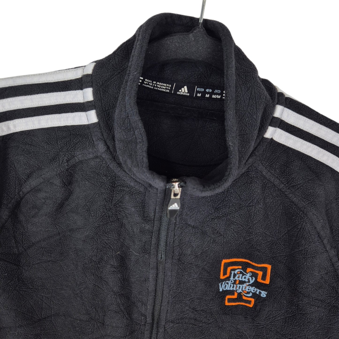 Adidas Tennessee University Volunteers Womens Black Fleece Zip Jumper Size M