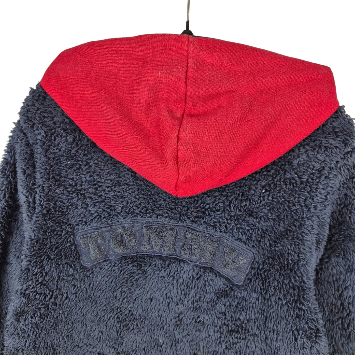 Tommy Hilfiger Womens Dark Blue Mink Fleece Zip Jumper Size M
