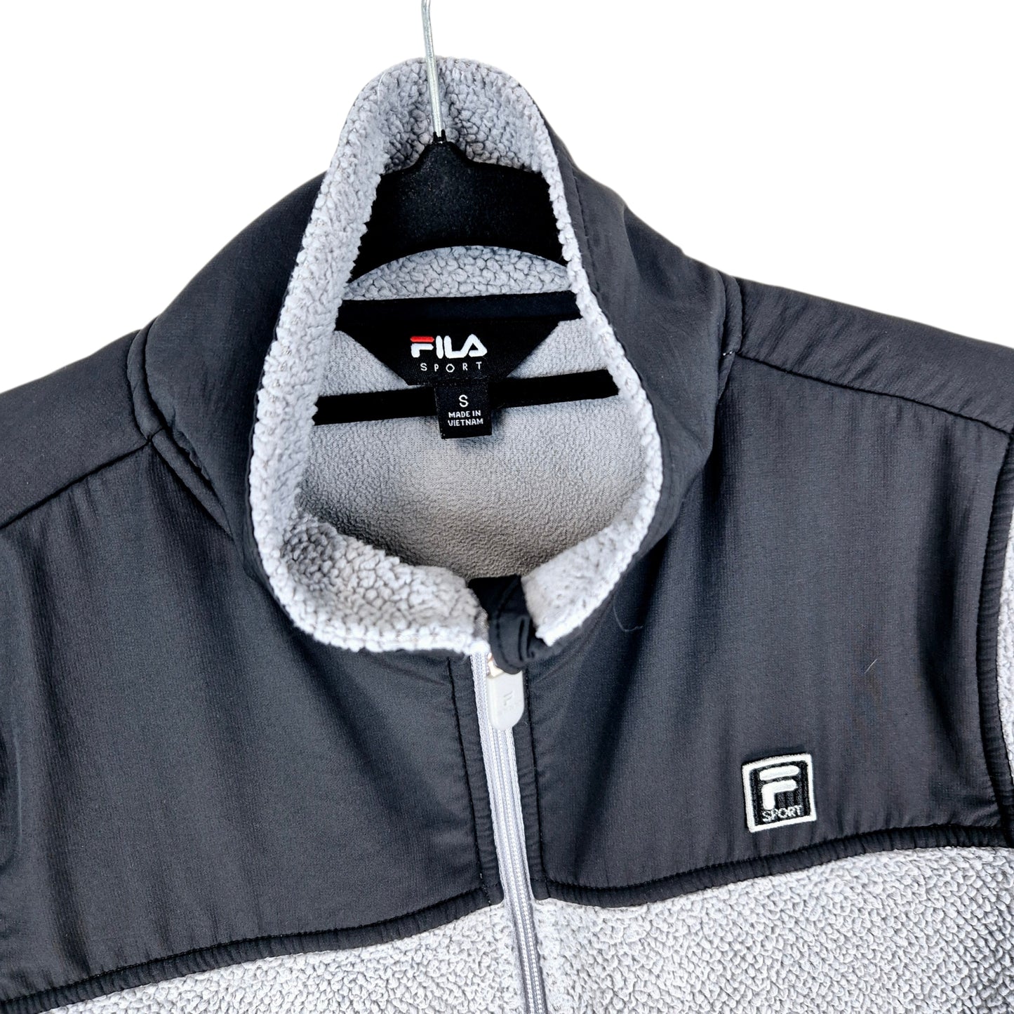 FILA Sport Womens Light Brown Fleece Zip Jumper Size S