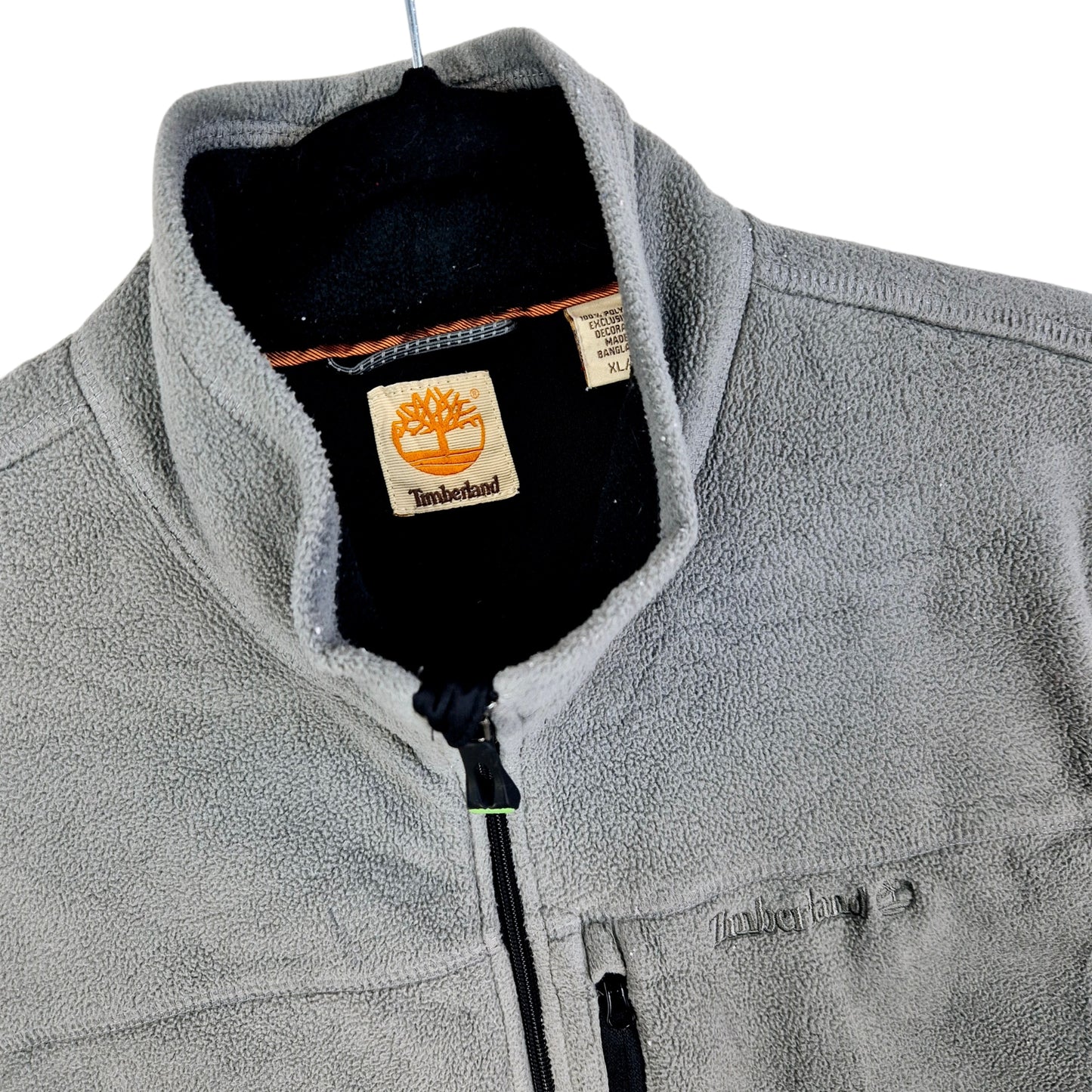 Timberland Grey Fleece Zip Vest Size XL