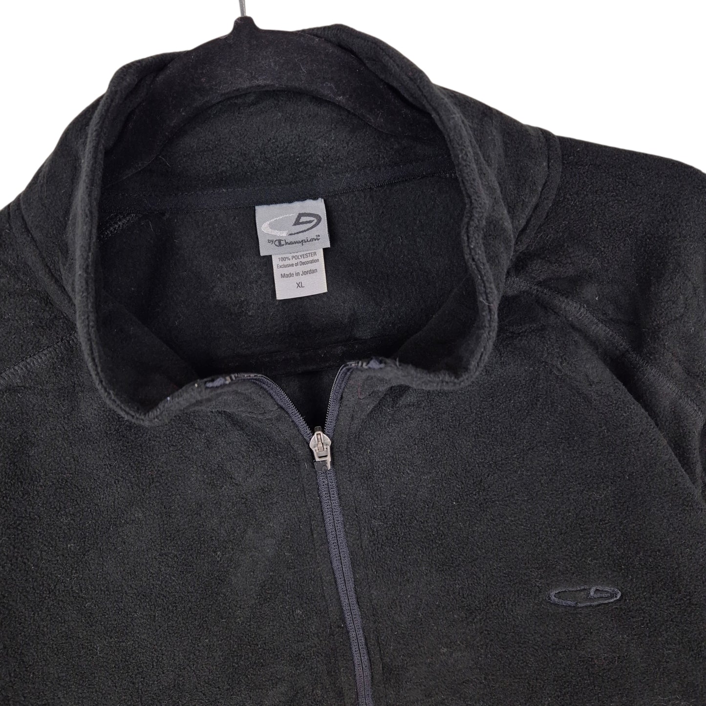 Vintage C9 Champion Dark Blue Quarter Zip Fleece Jumper Size XL