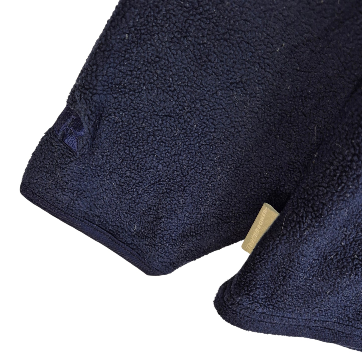 Vintage Russel Athletic Dark Blue Quarter Zip Fleece Jumper Size L