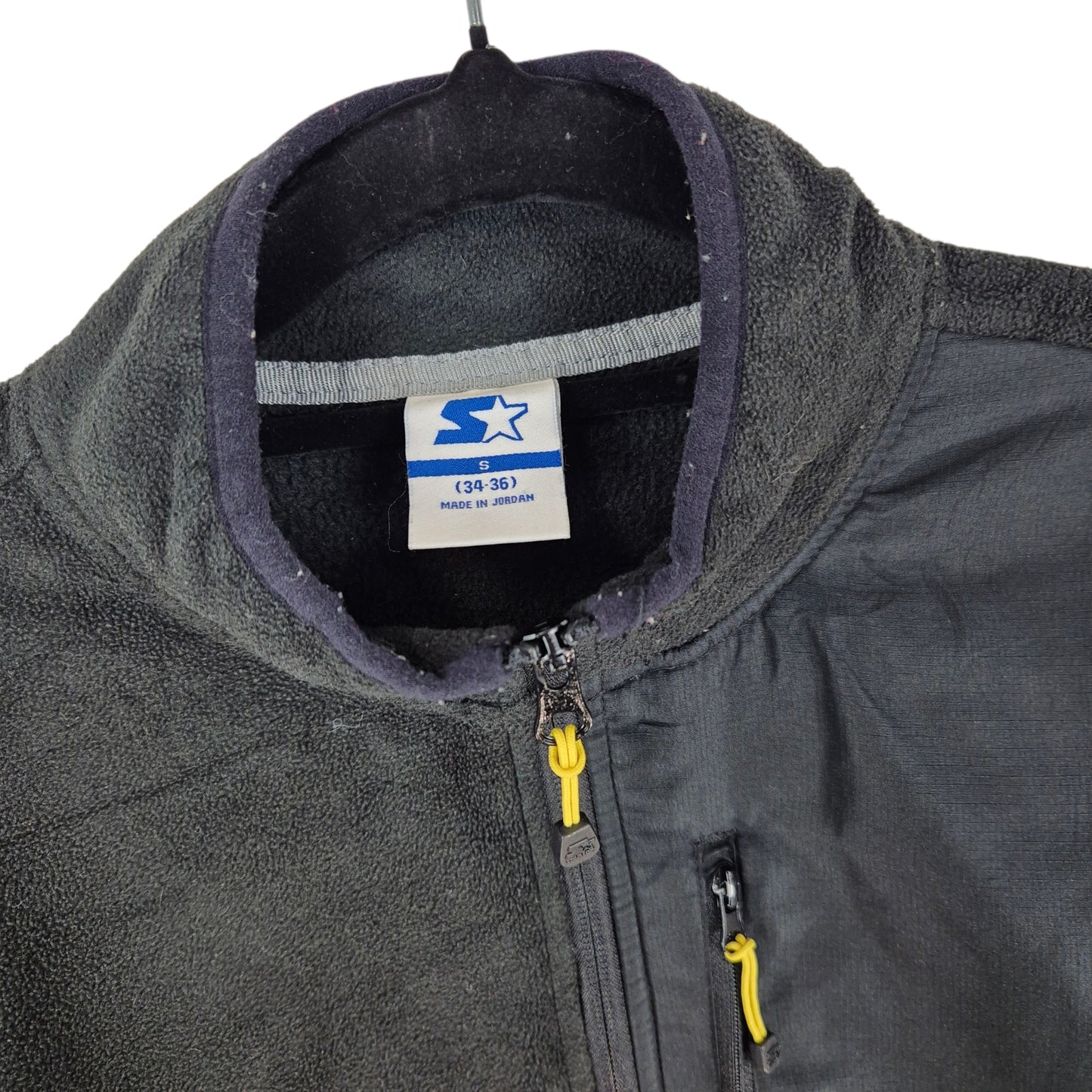 Starter Black Quarter Zip Fleece Jumper Size S