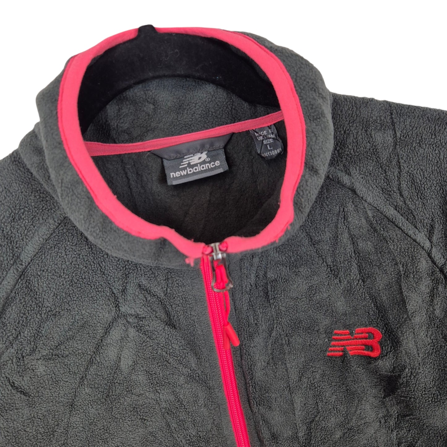 New Balance Womens Dark Grey Fleece Zip Jumper Size L