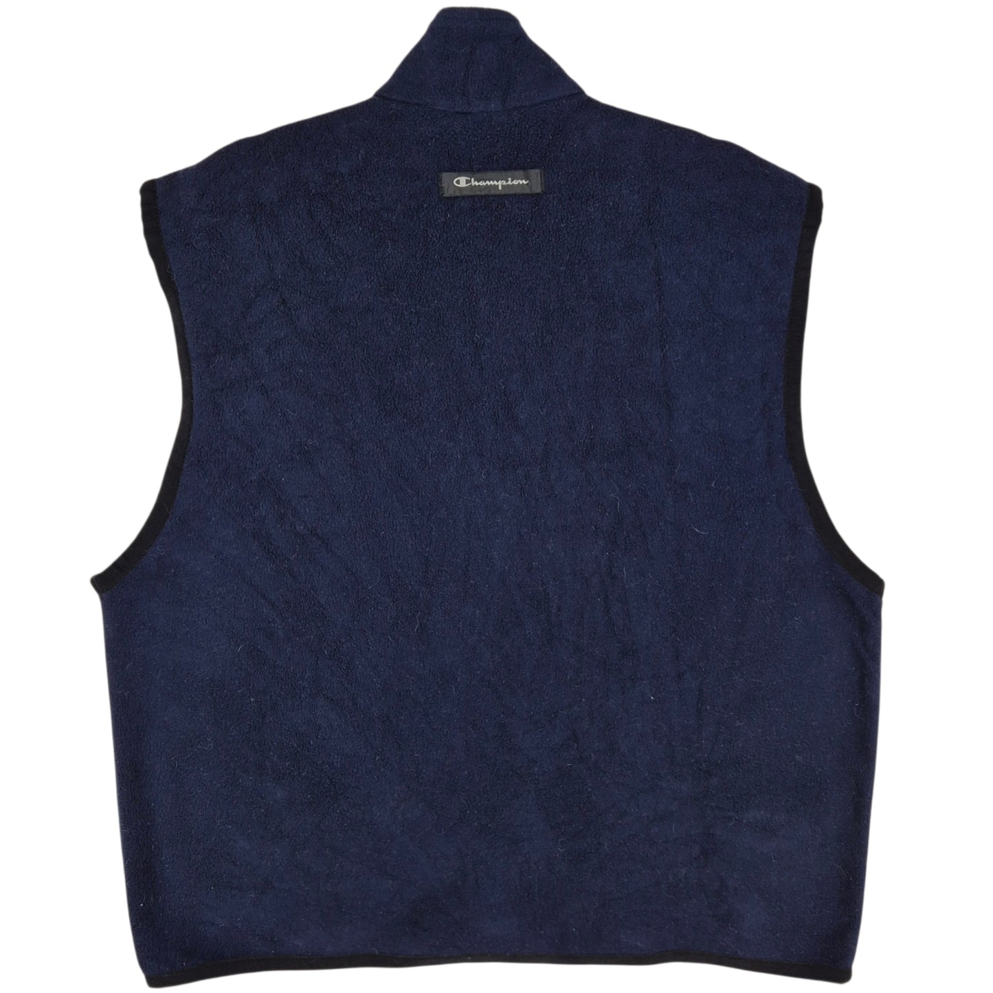Vintage Champion Dark Blue Fleece Vest Size L