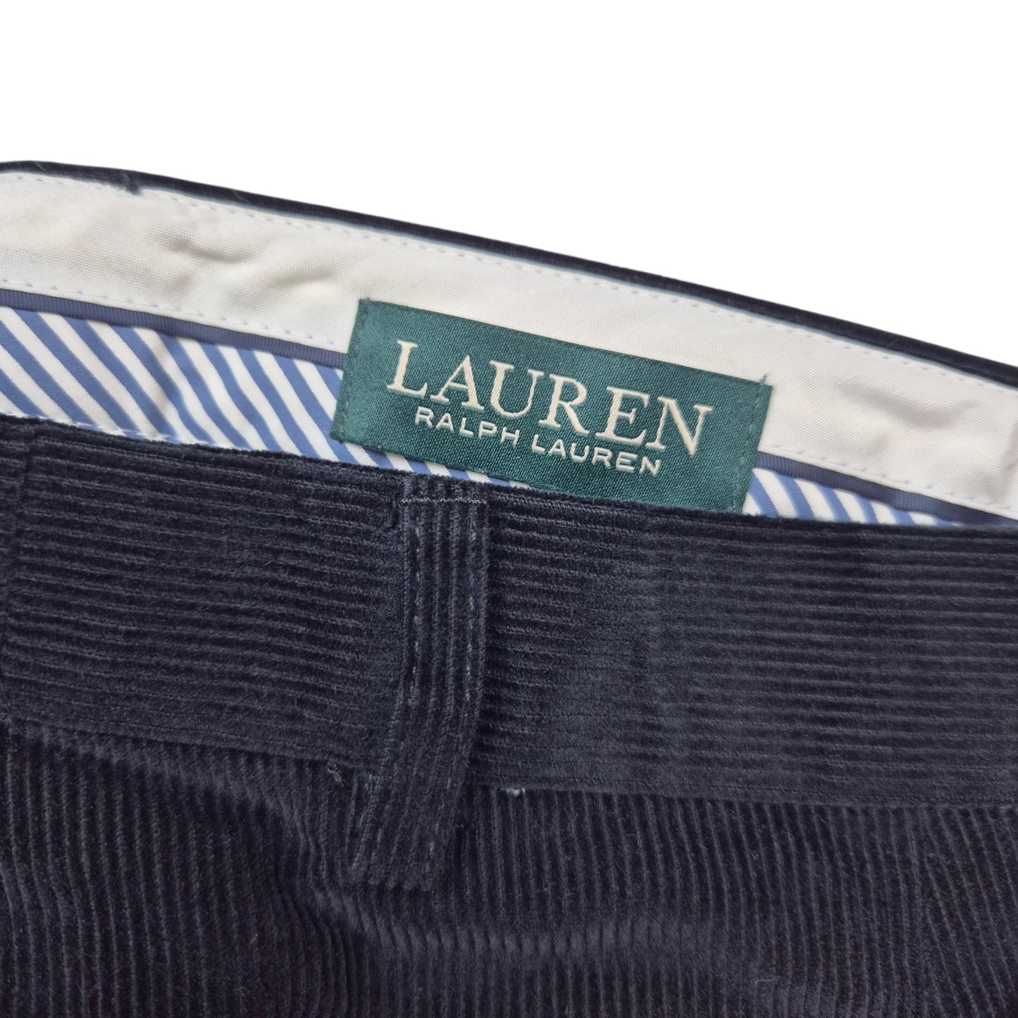 Ralph Lauren Green Label Black Corduroy Pants W32