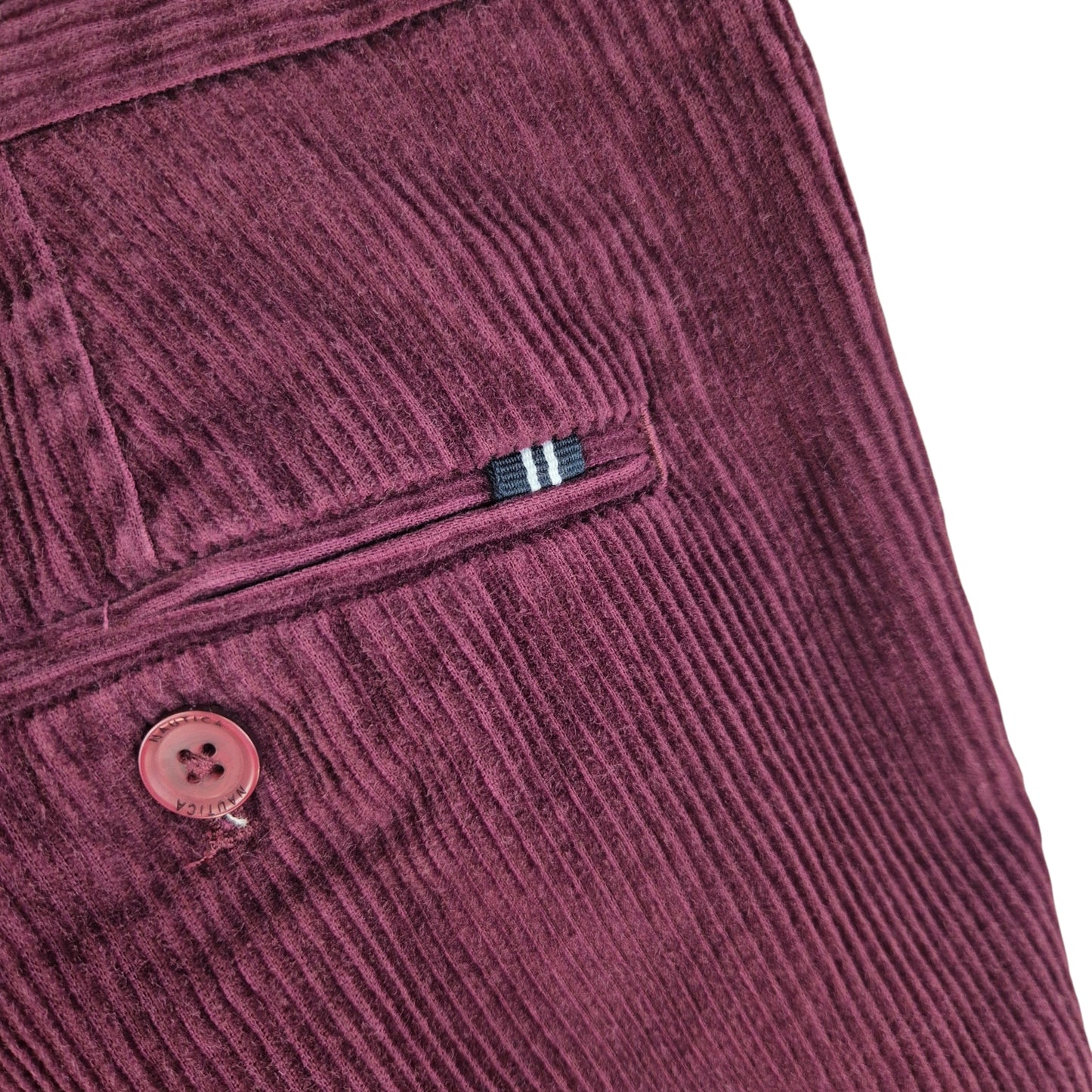 Nautica Burgundy Corduroy Pants W38