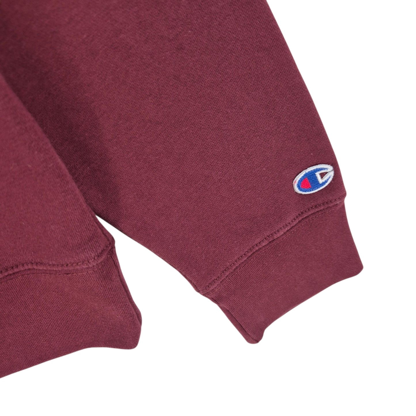 Champion Burgundy Embroidered Crewneck Sweater Size M
