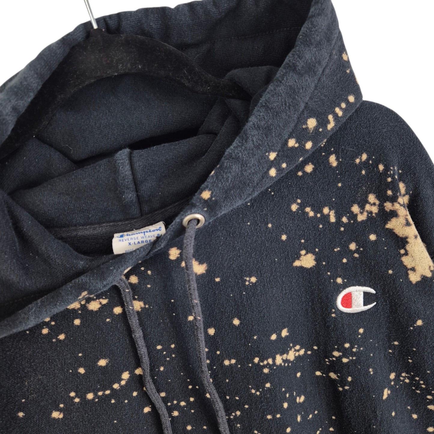 Champion Reverse Weave Black Heavy Hoodie Size XL