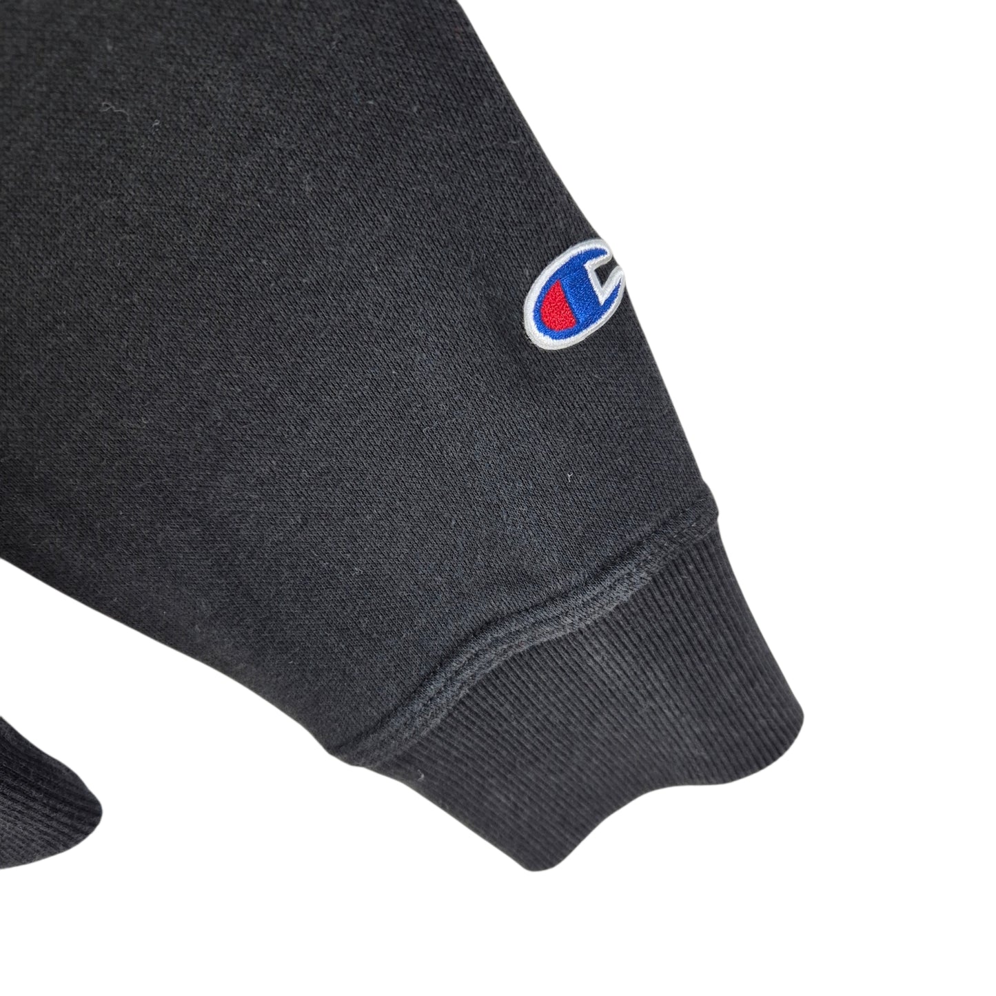 Champion Black Basic Embroidered Hoodie Size S