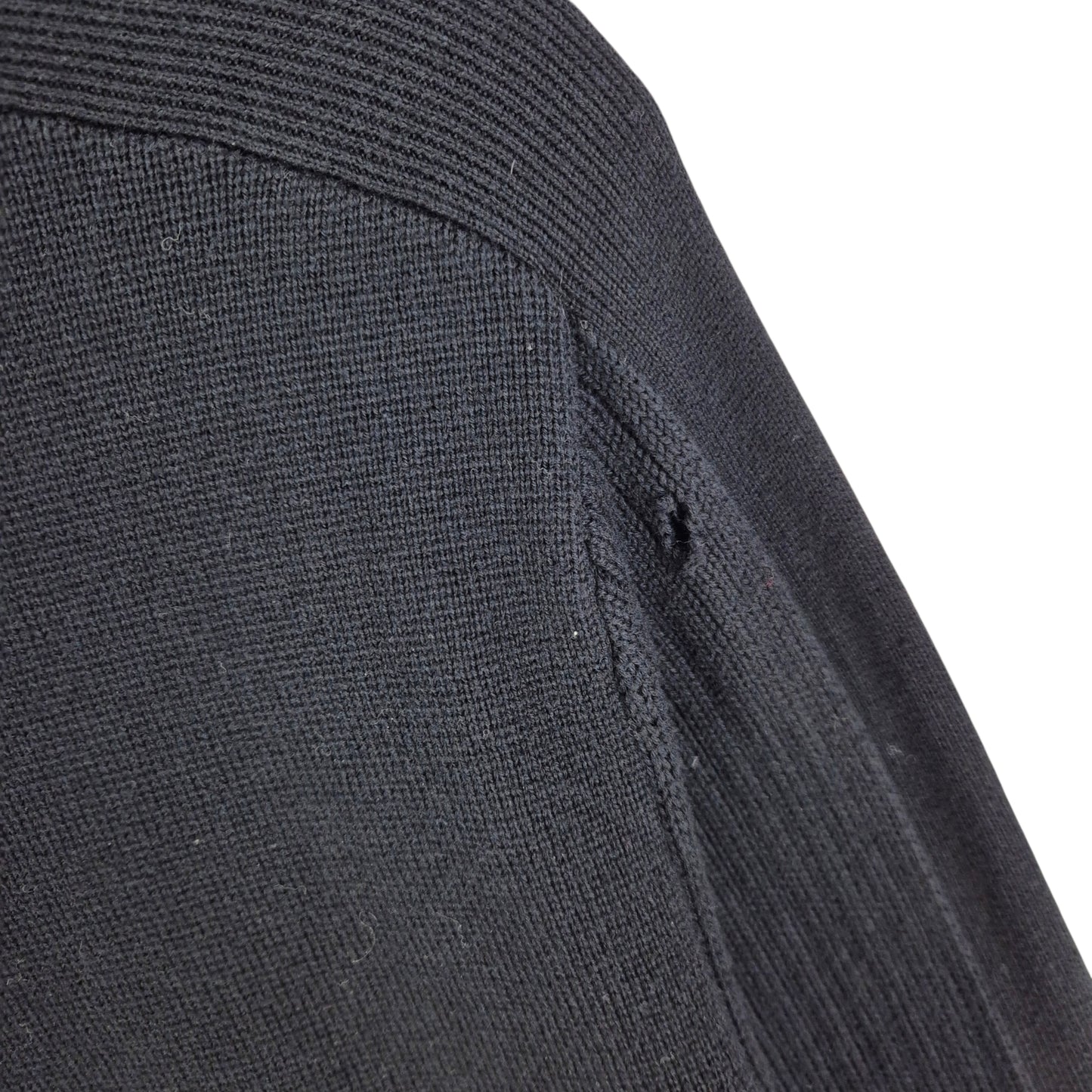 Calvin Klein Black Full Zip Knit Sweater Size L