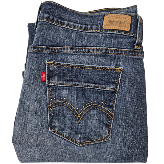 Vintage Levis 515 Jeans Womens Dark Blue Bootcut Denim W32