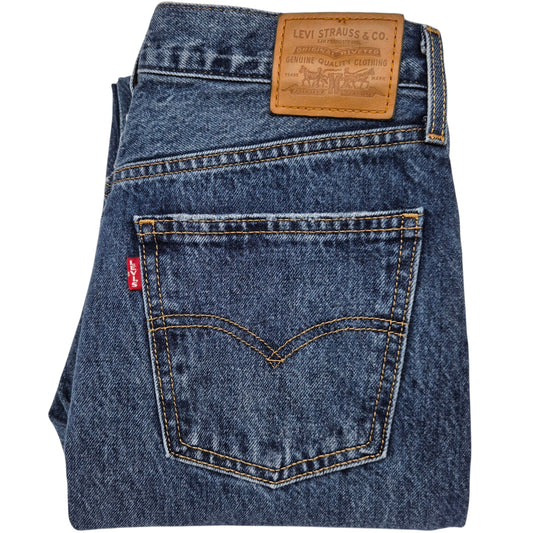 Levis Jeans Womens Blue Middy Straight Heavy Denim W28