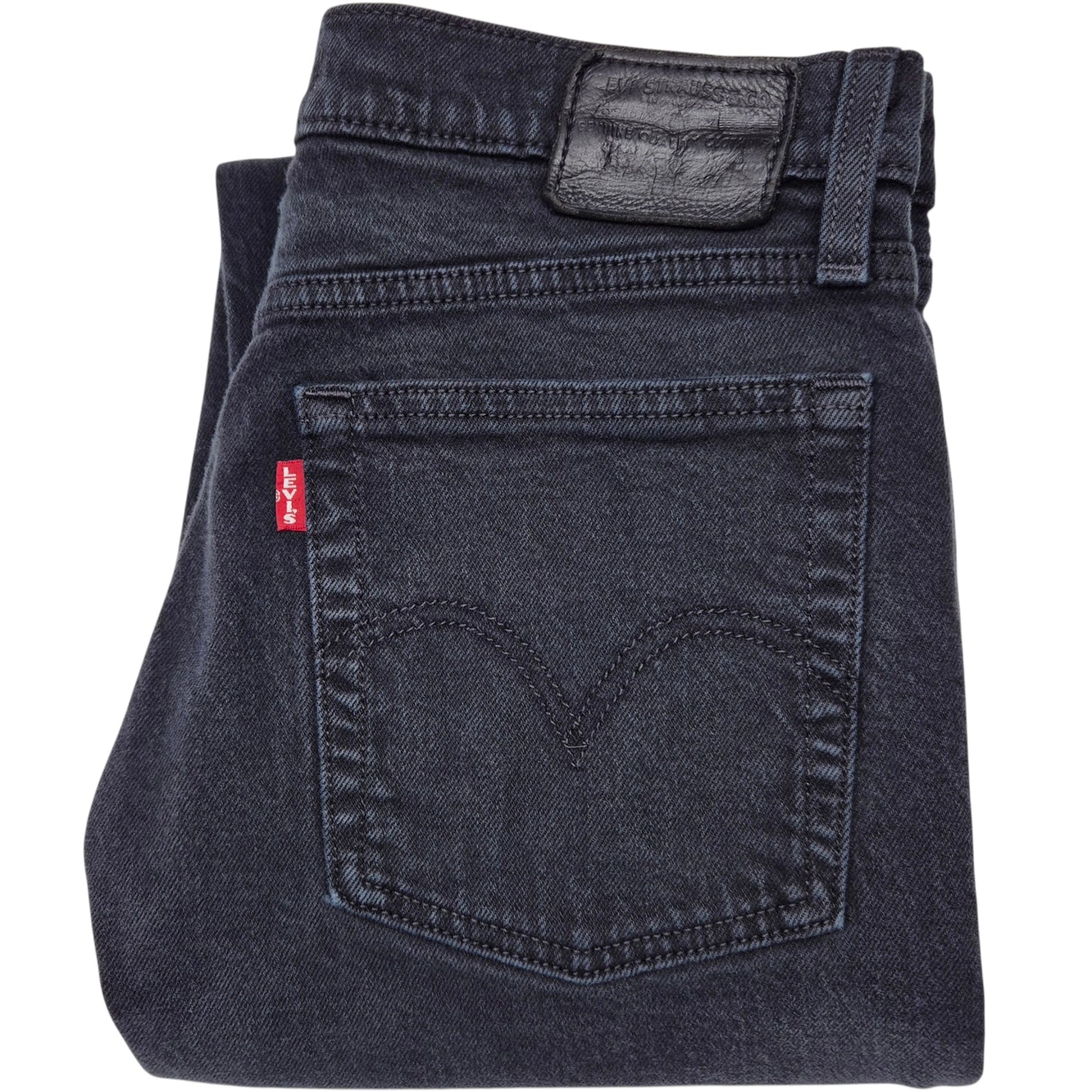 Levis Premium Jeans Womens Black Wedgie Straight Leg Denim W28