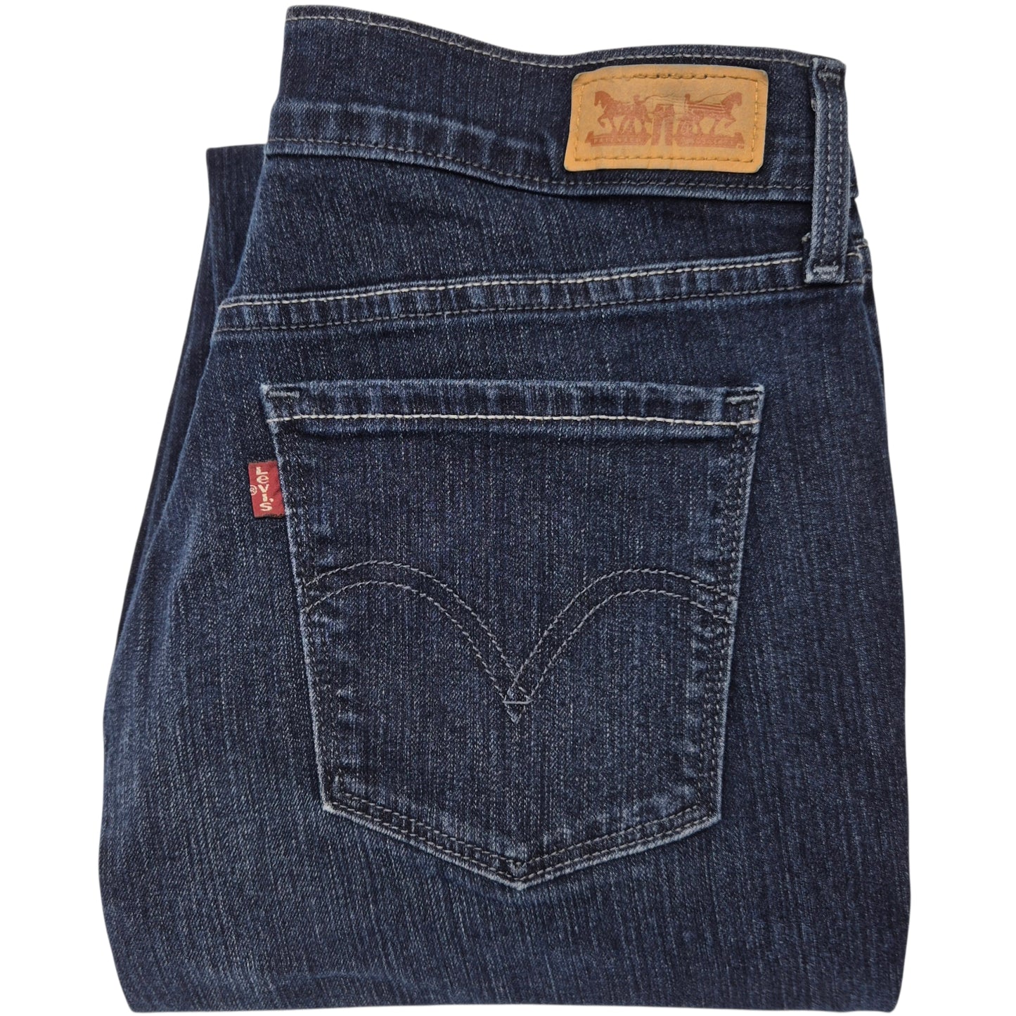 Vintage Levis 505 Jeans Womens Dark Blue Straight Leg Stretch Denim W28