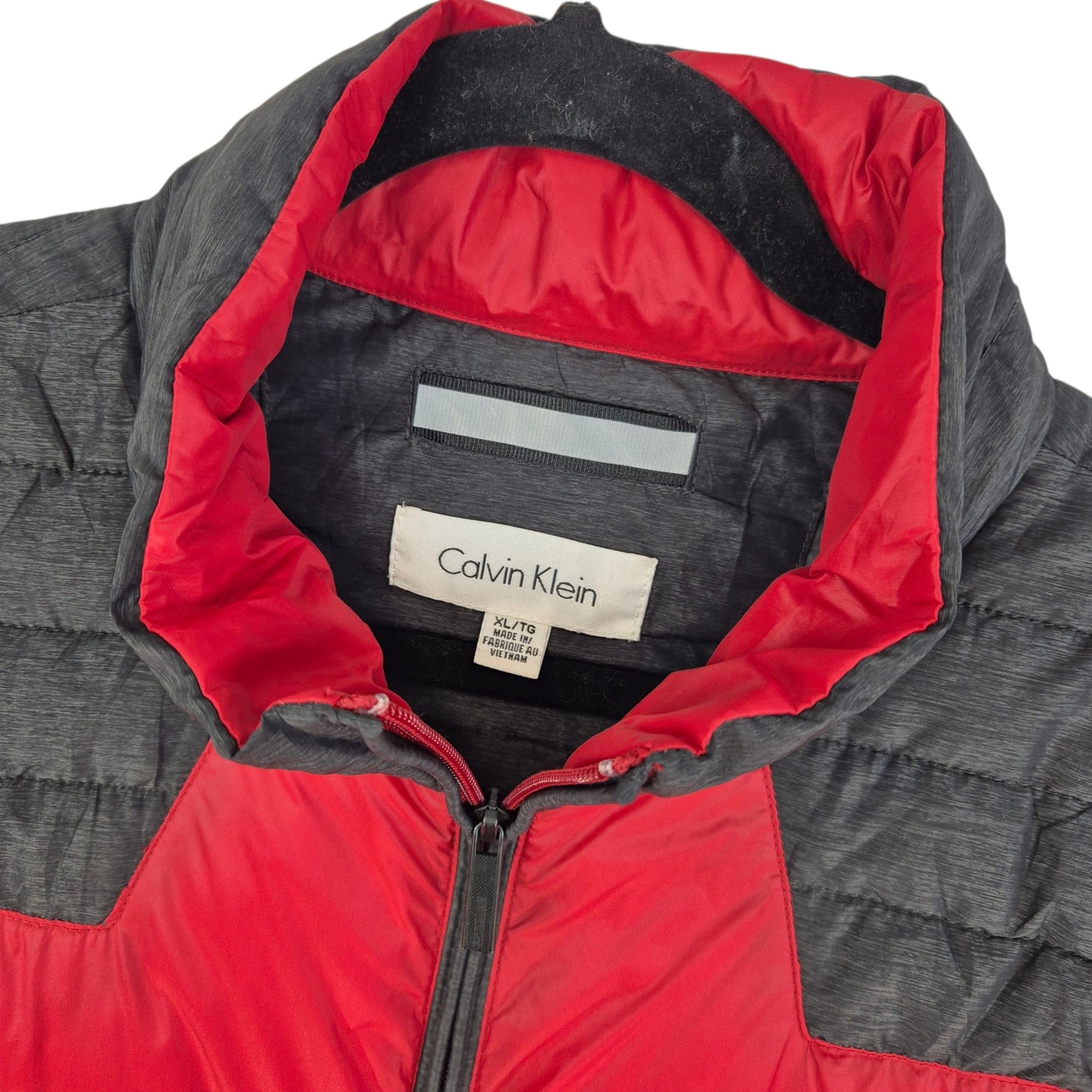 Calvin Klein Red & Black Padded Vest Size XL