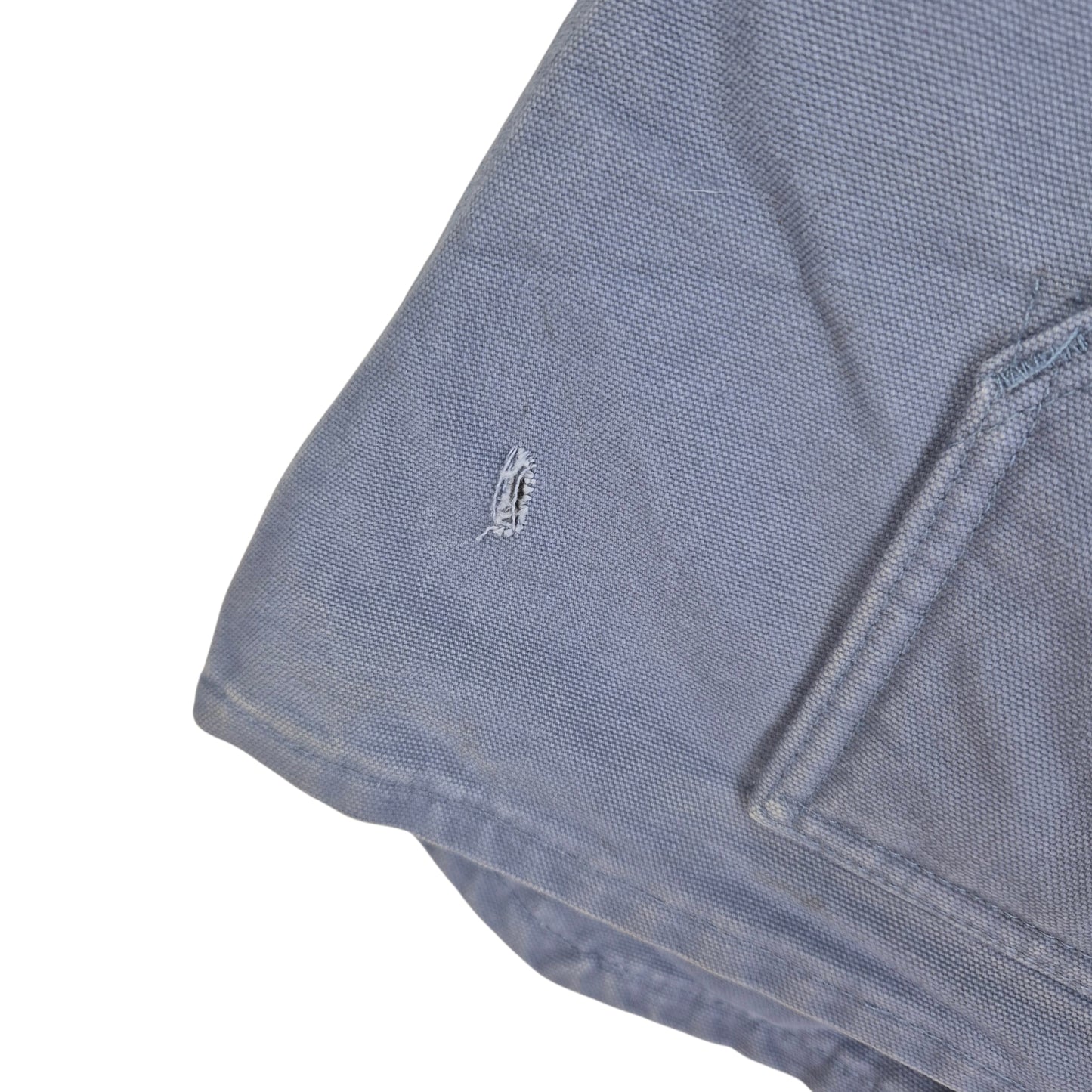Vintage Carhartt Womens Steel Blue Heavy Fleece Insulated Denim Vest Size 2XL