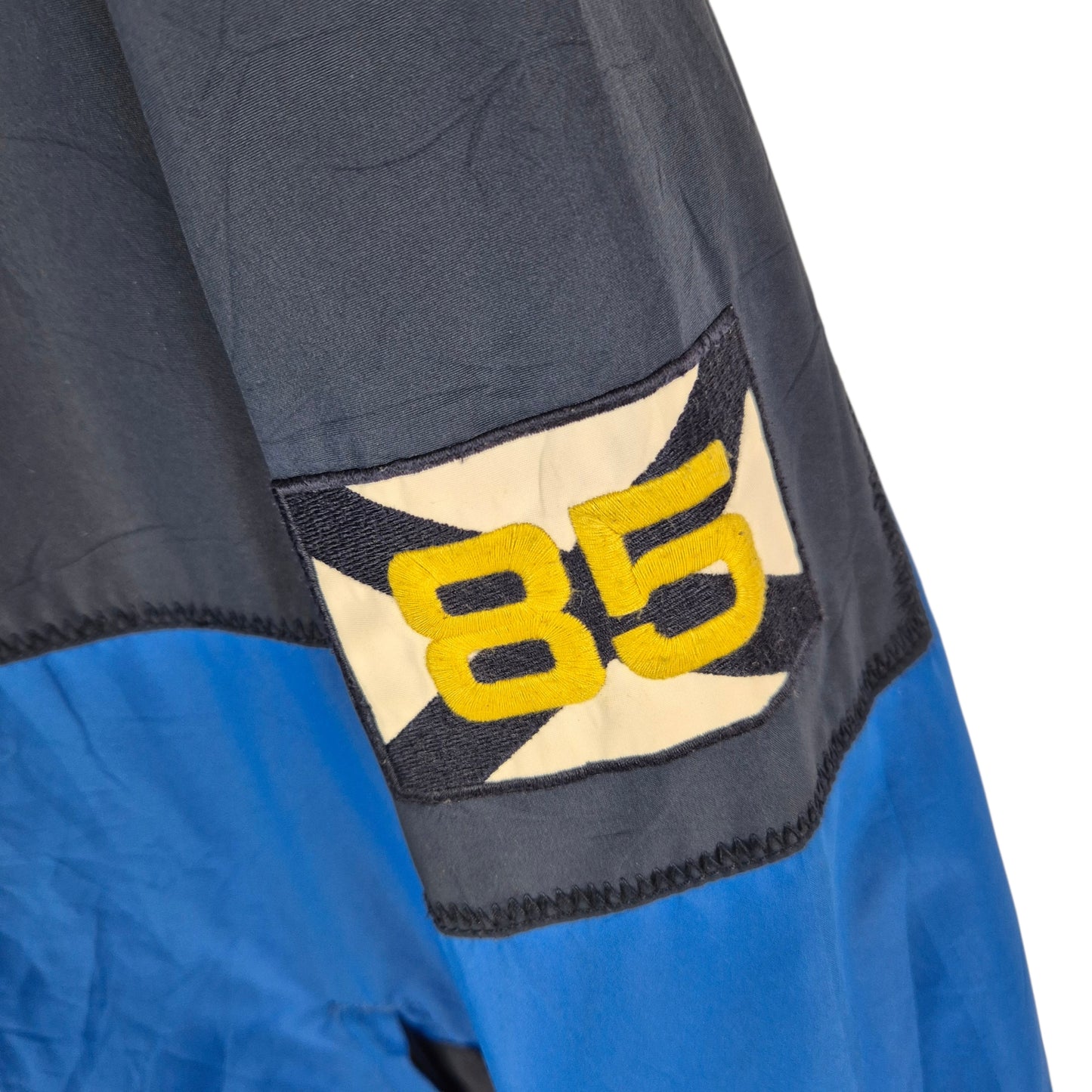 Tommy Hilfiger Blue Embroidered Windbreaker Jacket Size L