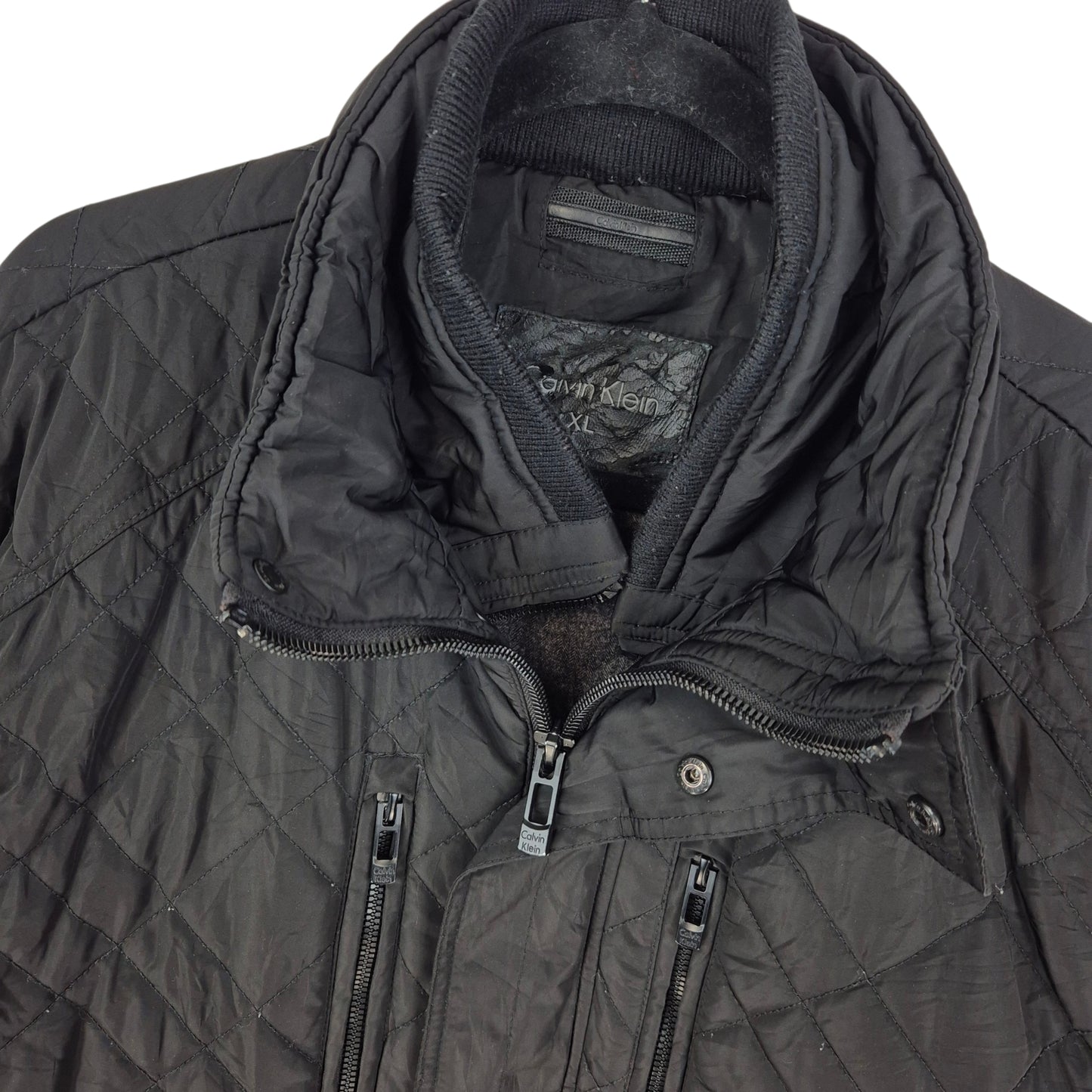 Calvin Klein Black Heavy Padded Jacket Size XL
