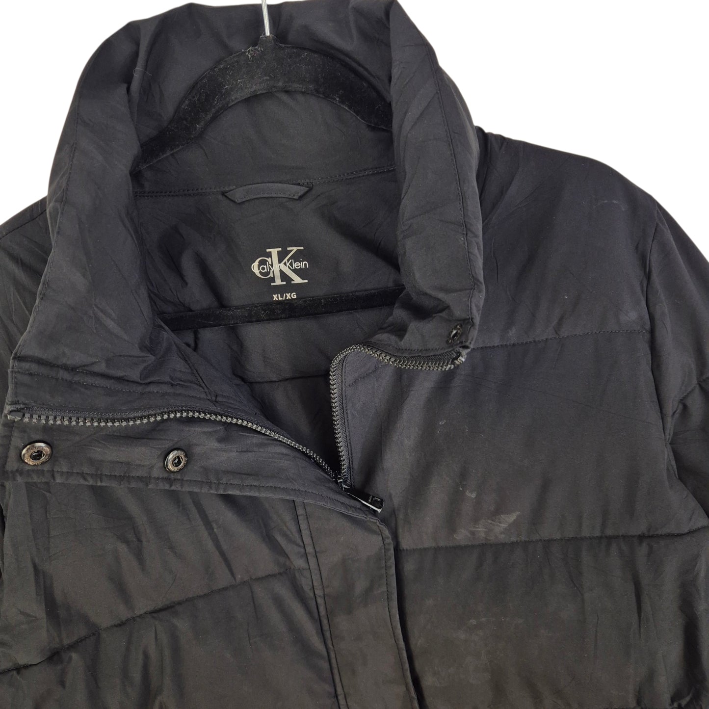 Calvin Klein Womens Black Padded Jacket Size XL