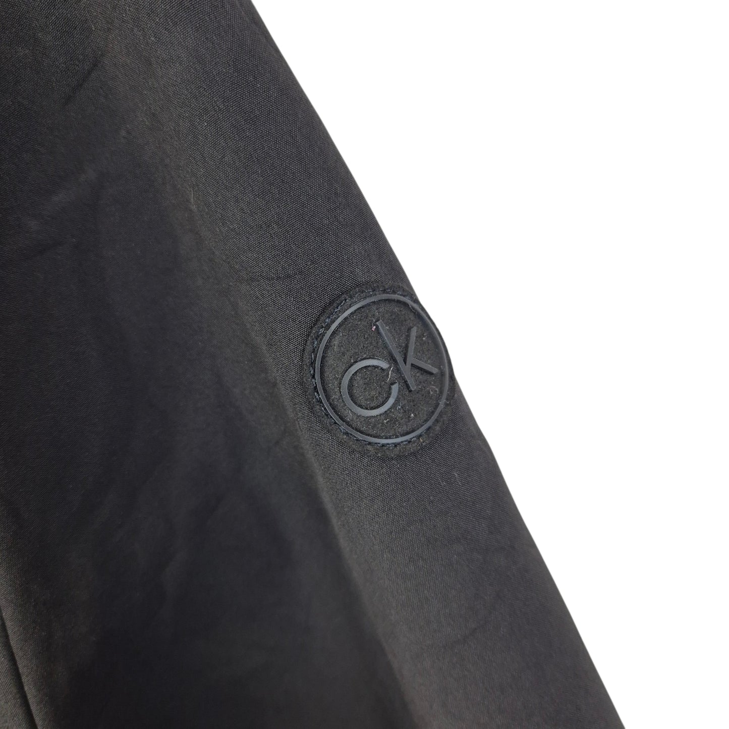 Calvin Klein Black Heavy Windbreaker Jacket Size M