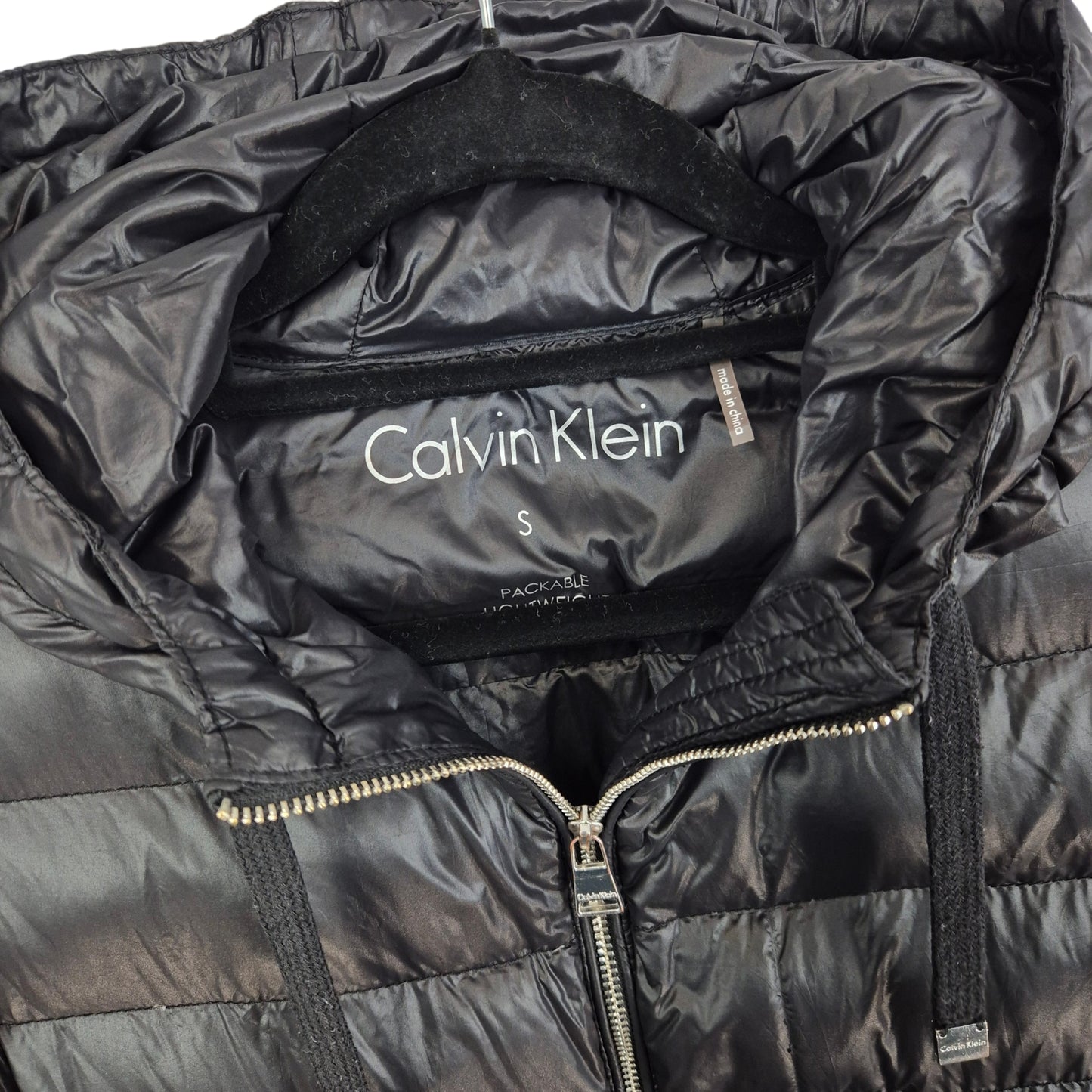 Calvin Klein Womens Black Padded Jacket Size S