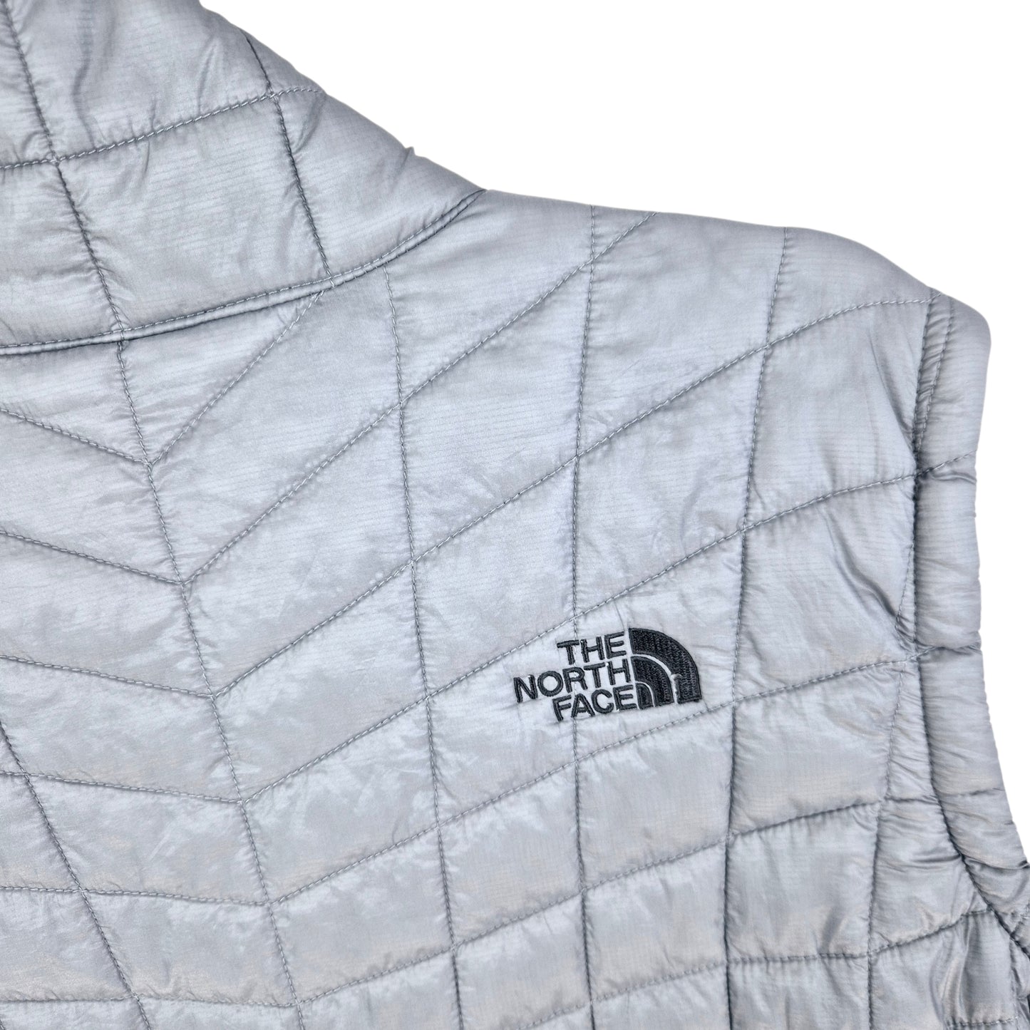 The North Face Womens Grey Microsoft Azure Padded Vest Size XL