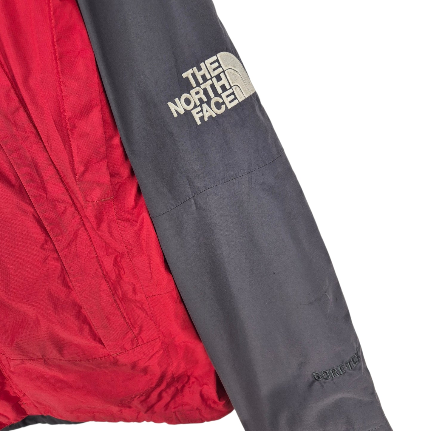 The North Face Red & Grey Gore Tex Nylon Jacket Size L