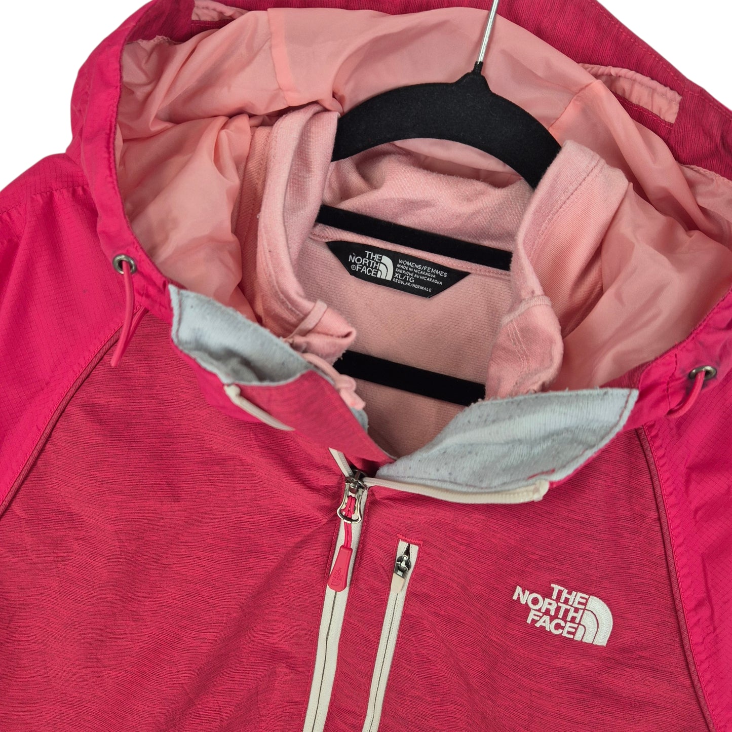 The North Face Womens Pink Dryvent Insulated Nylon Jacket Size XL