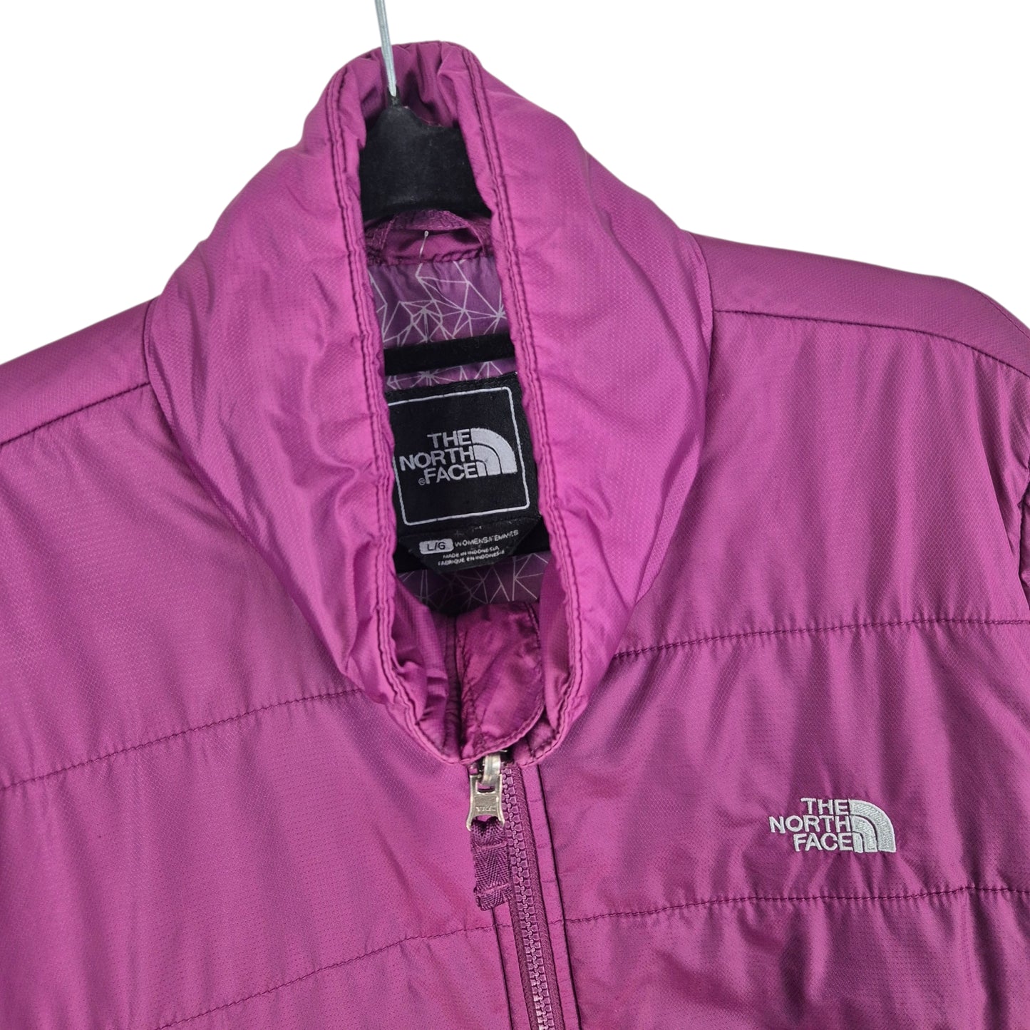 The North Face Womens Purple Padded Jacket Size L