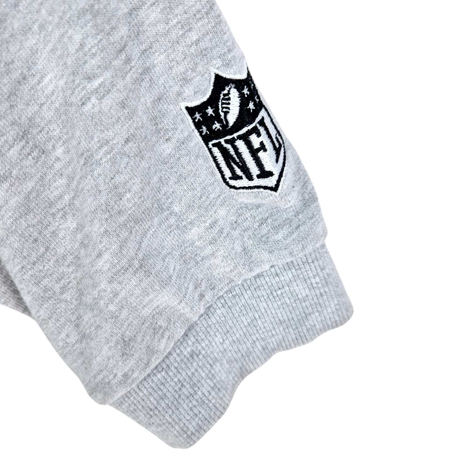NFL Oakland Raiders Light Grey Crewneck Sweater Size L