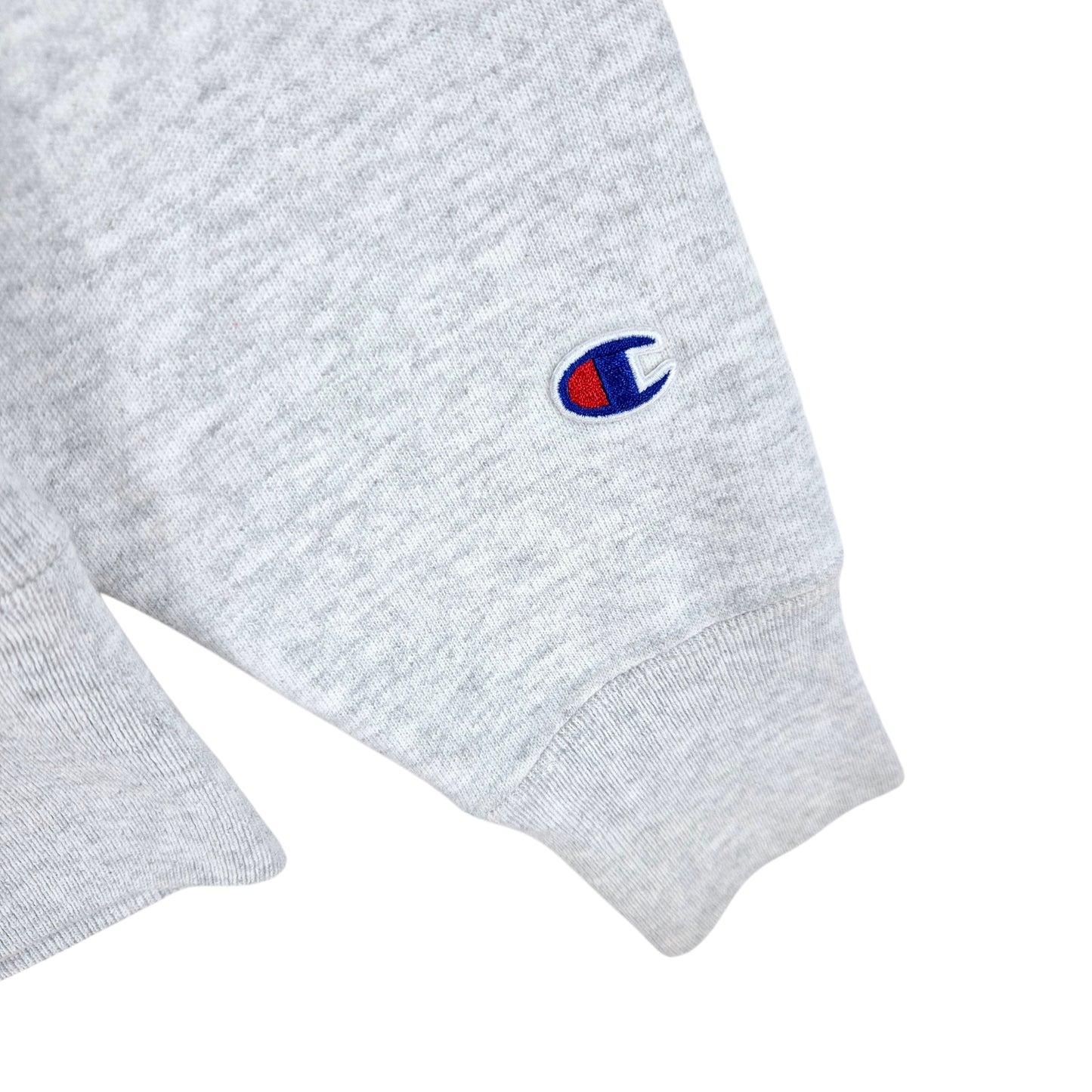Vintage Champion Reverse Weave Light Grey Lowrance Crewneck Sweater Size S
