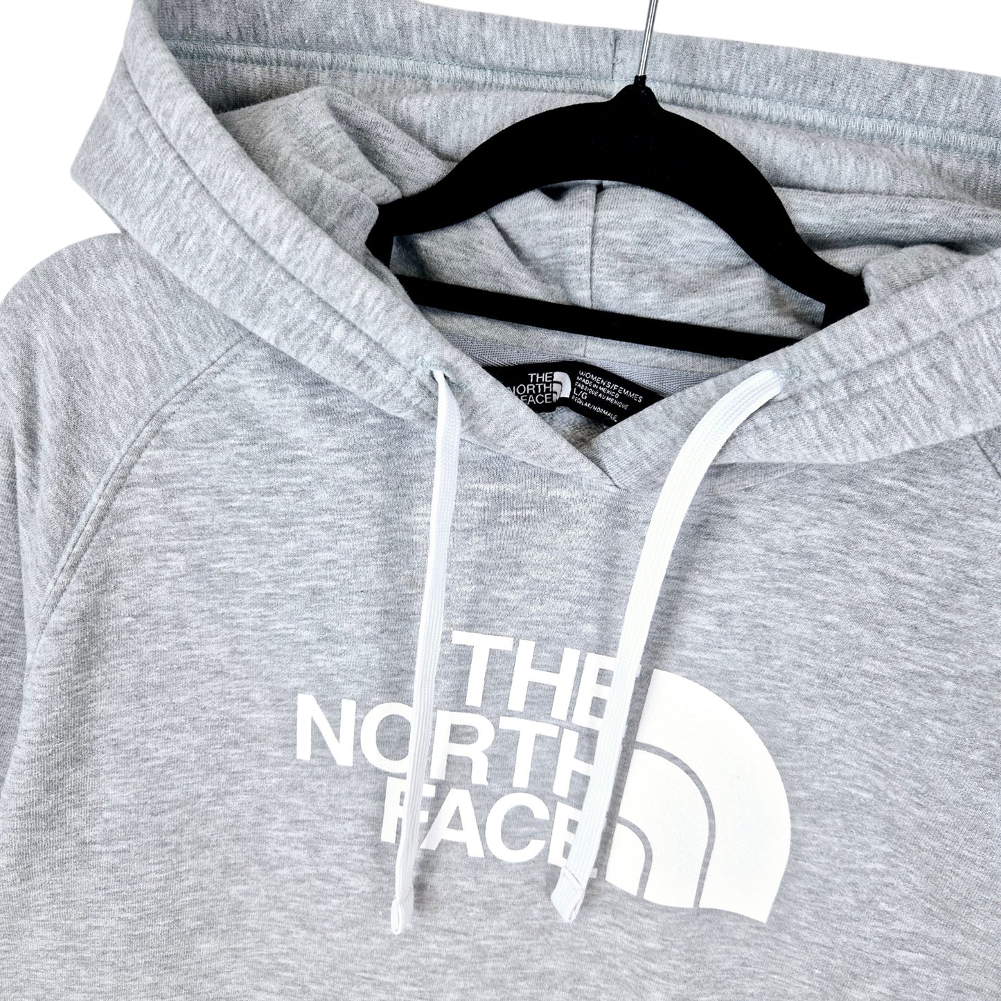 The North Face Womens Grey Regular Fit Hoodie Size L