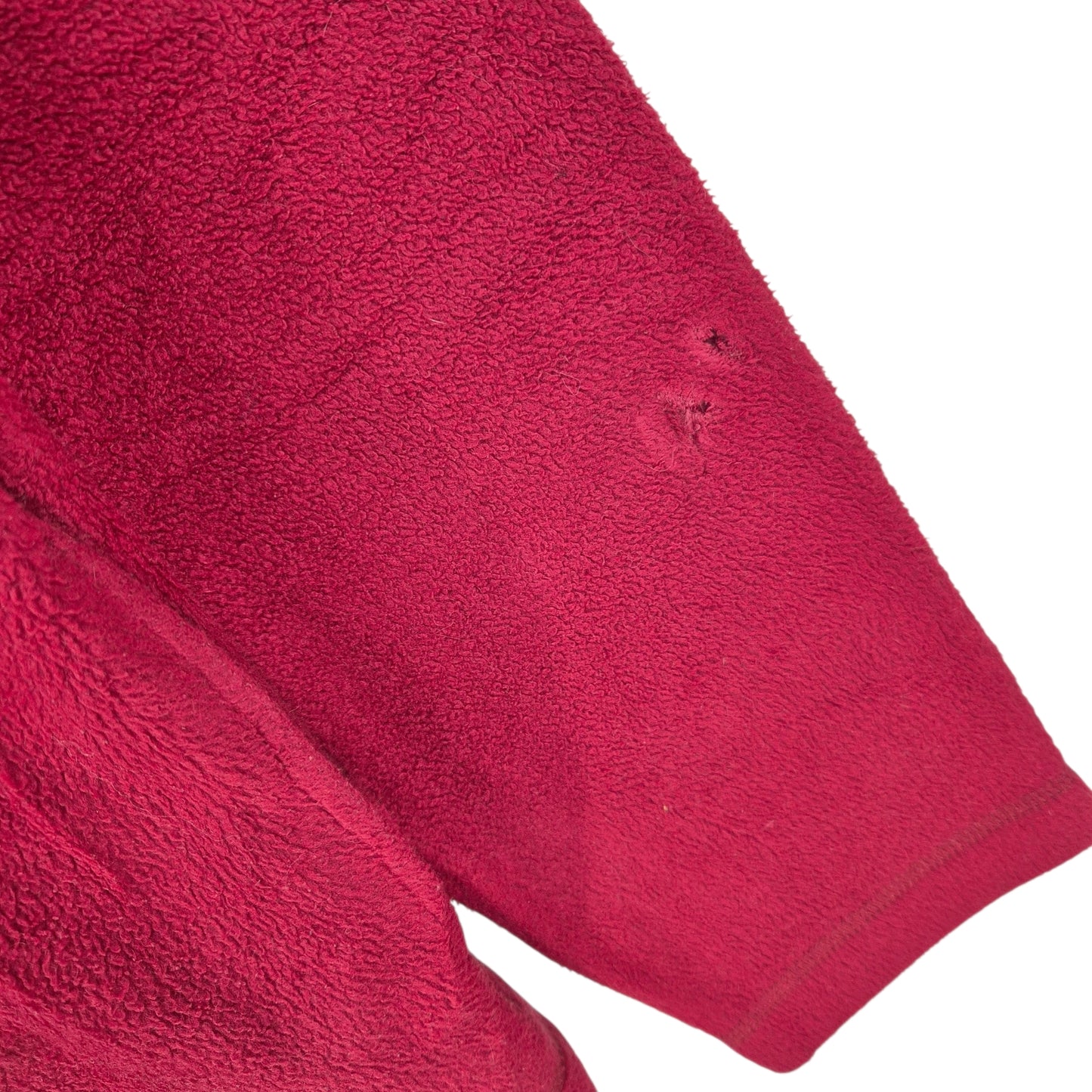 Vintage Nautica Jeans Red Quarter Zip Fleece Jumper Size M