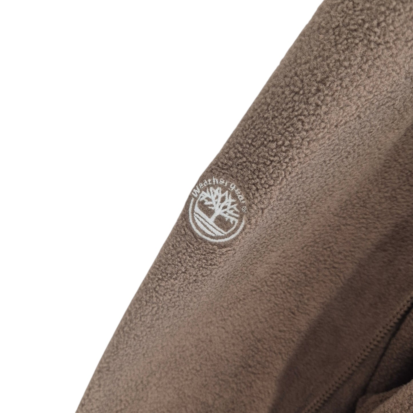 Timberland Weathergear Brown Fleece Zip Jumper Size XL