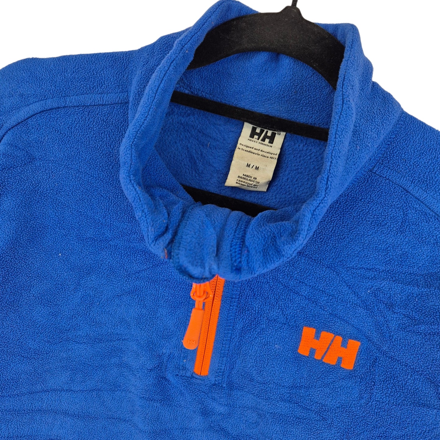 Helly Hansen Blue Quarter Zip Fleece Jumper Size M