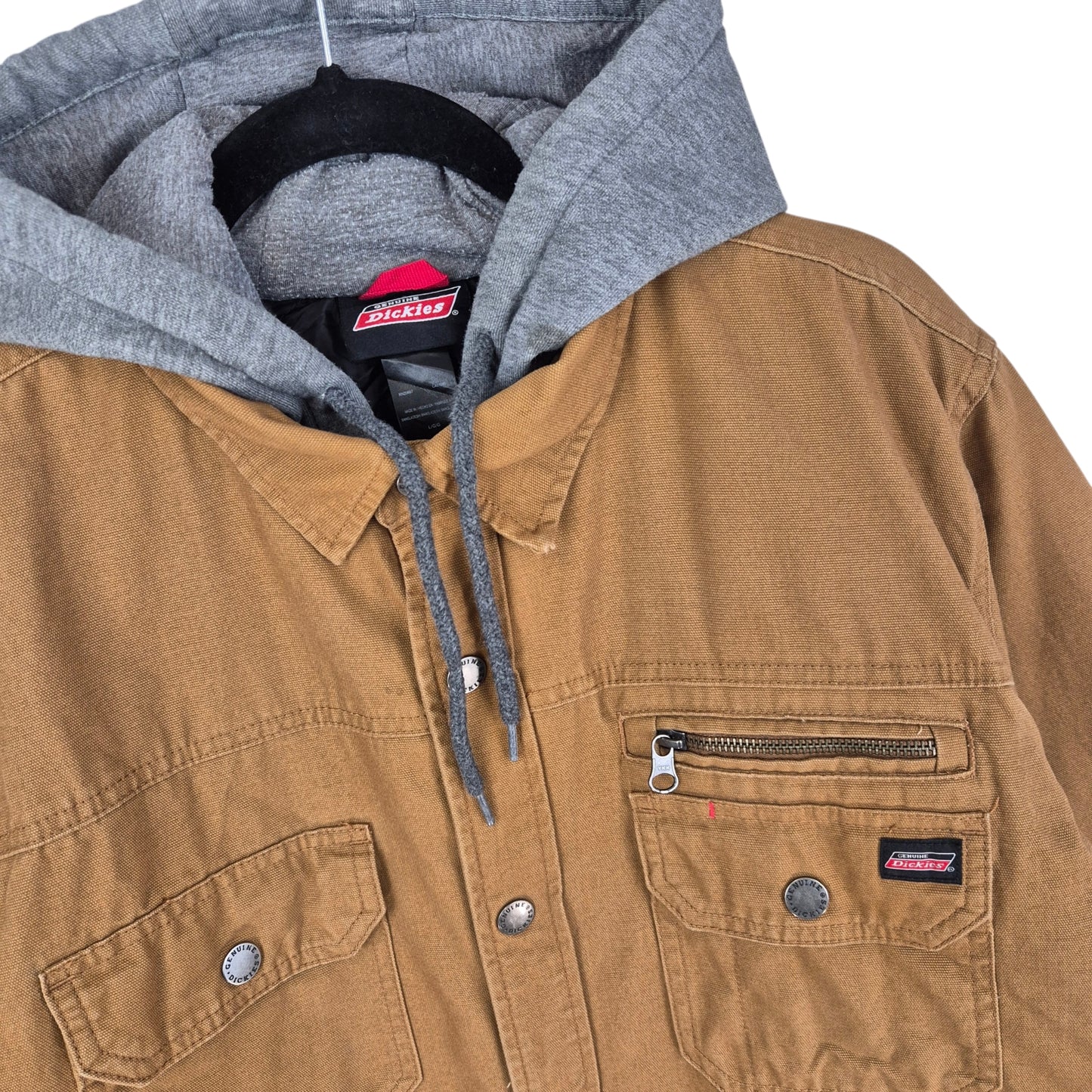 Dickies Brown Heavy Quilted Denim Jacket Size L