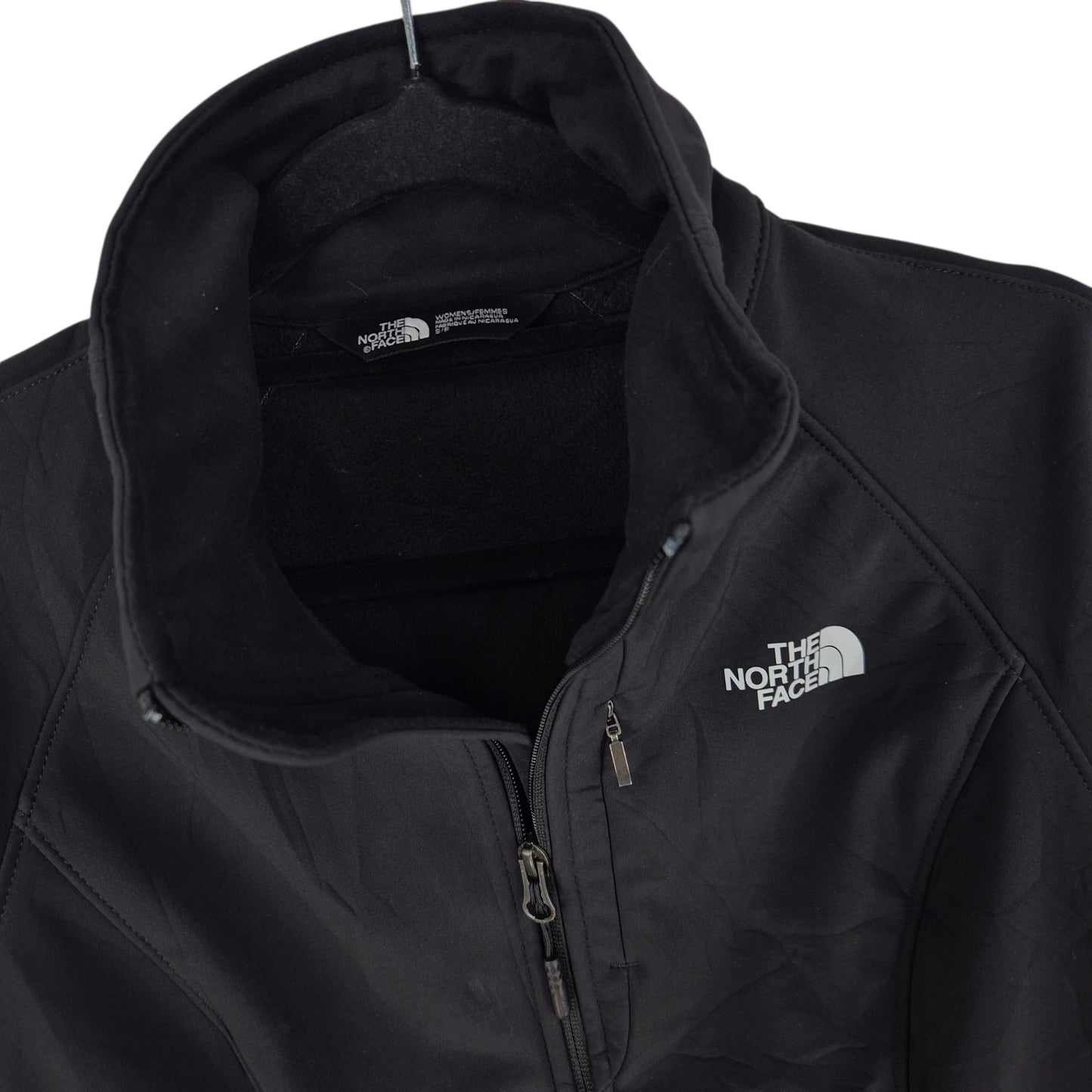 The North Face Womens Black Water Resistant Windbreaker Jacket Size S