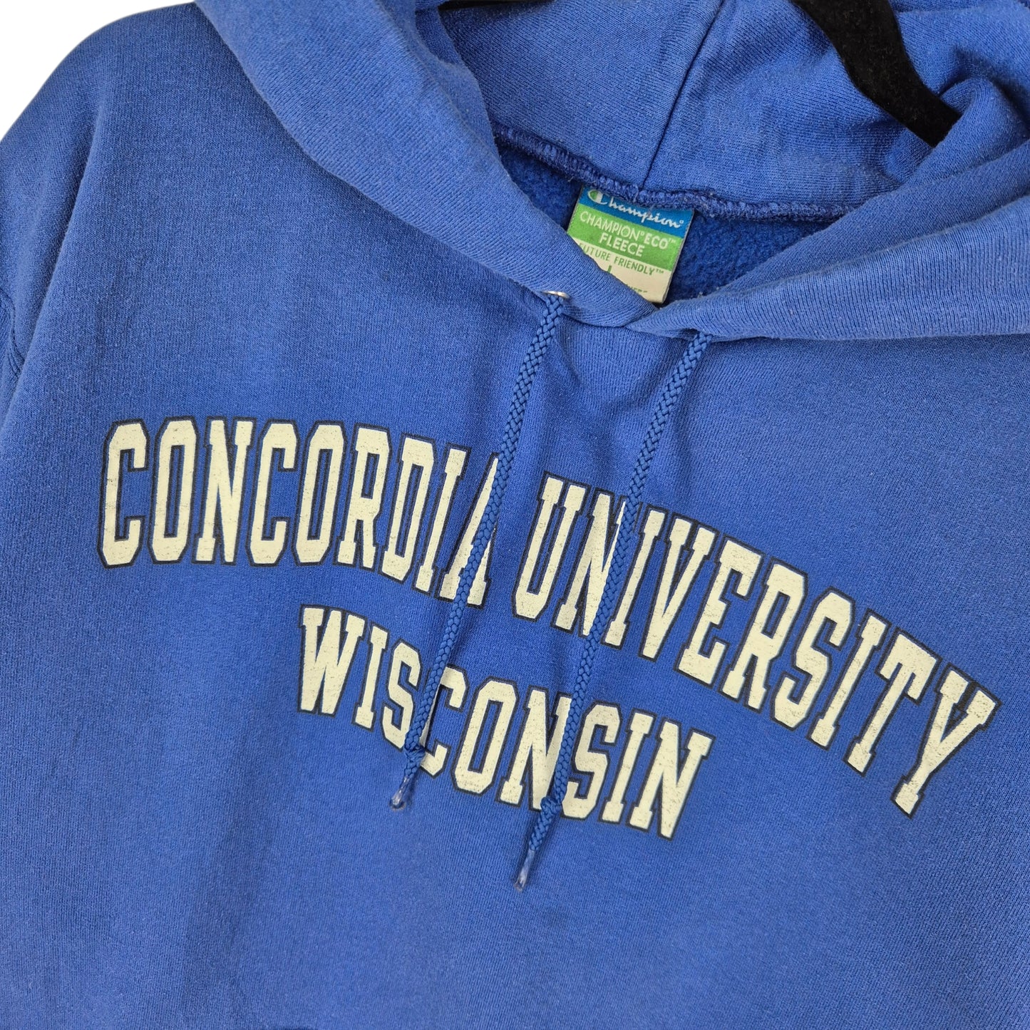 Champion Blue Concordia University Wisconsin Hoodie Size L